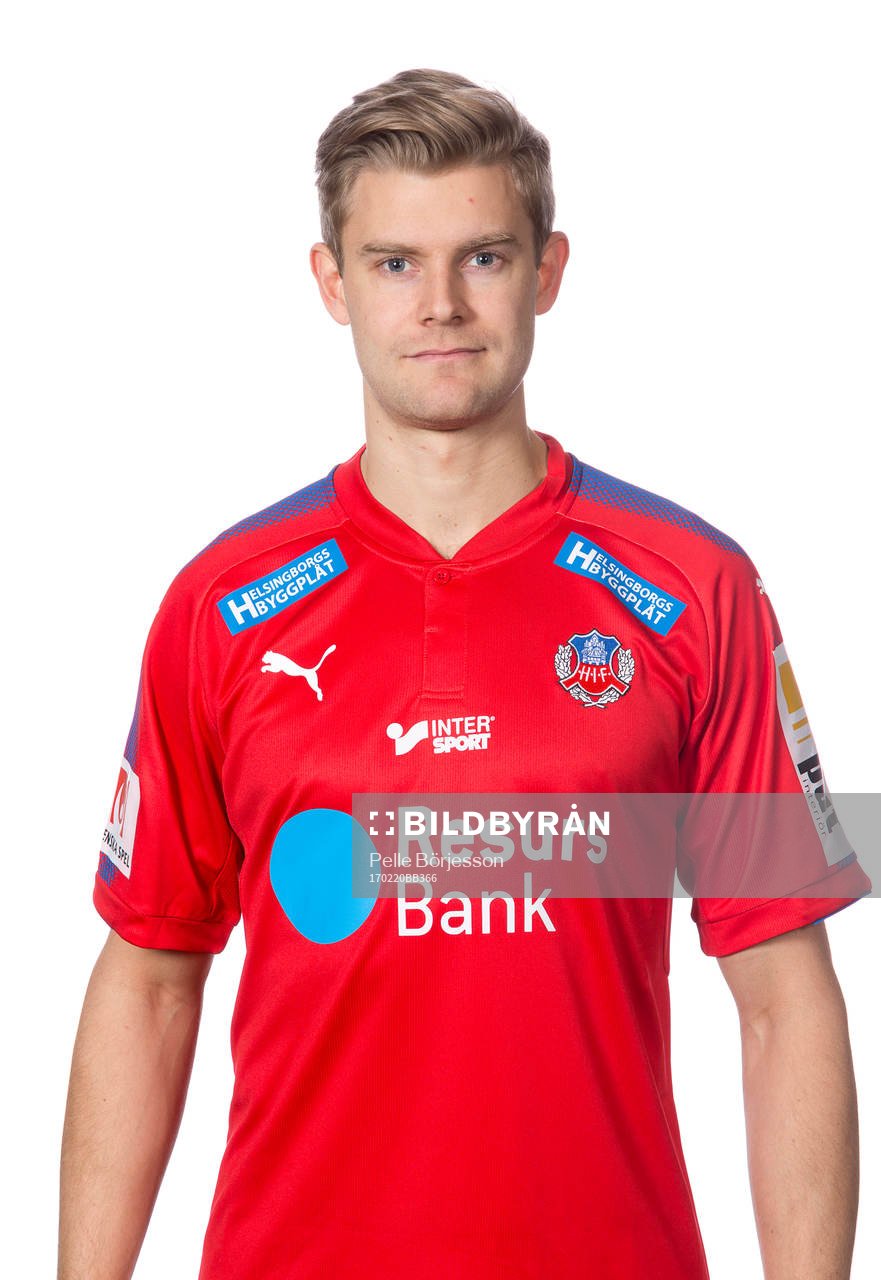 Helsingborgs Viktor Ljung poserar för ett porträtt den 20 februari 2017 i Helsingborg.