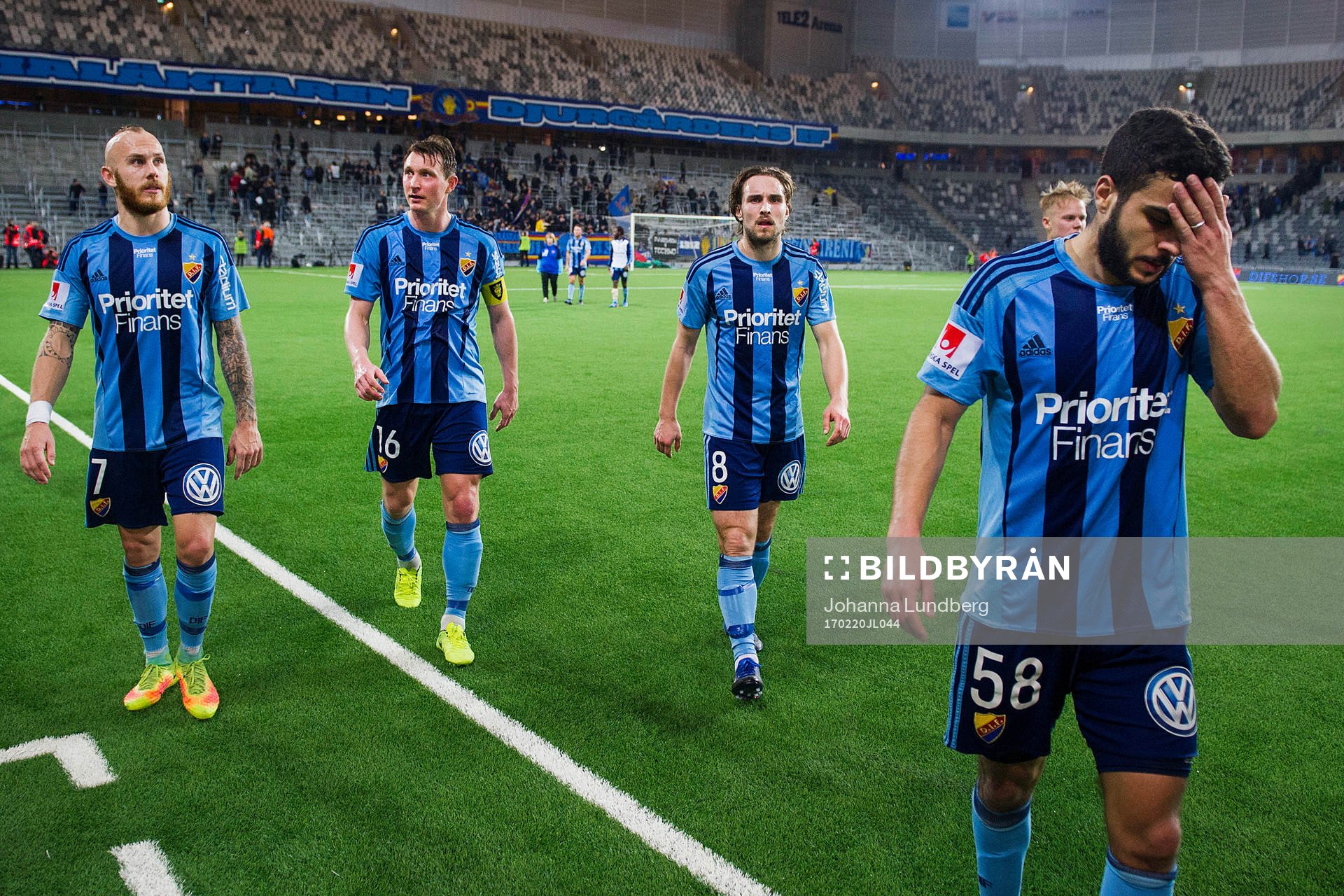 Djurgårdens Magnus Eriksson, Kim Källström, Kevin Walker
