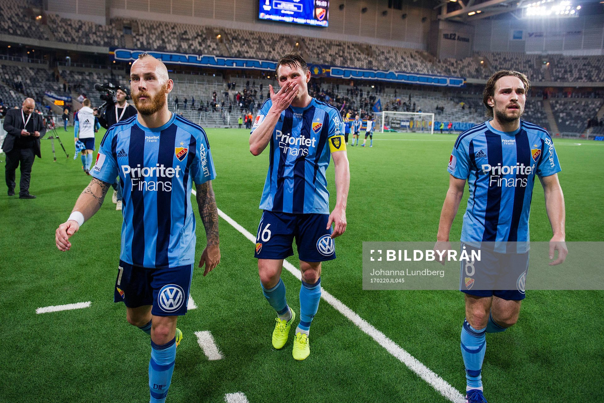 Djurgårdens Magnus Eriksson, Kim Källström och Kevin