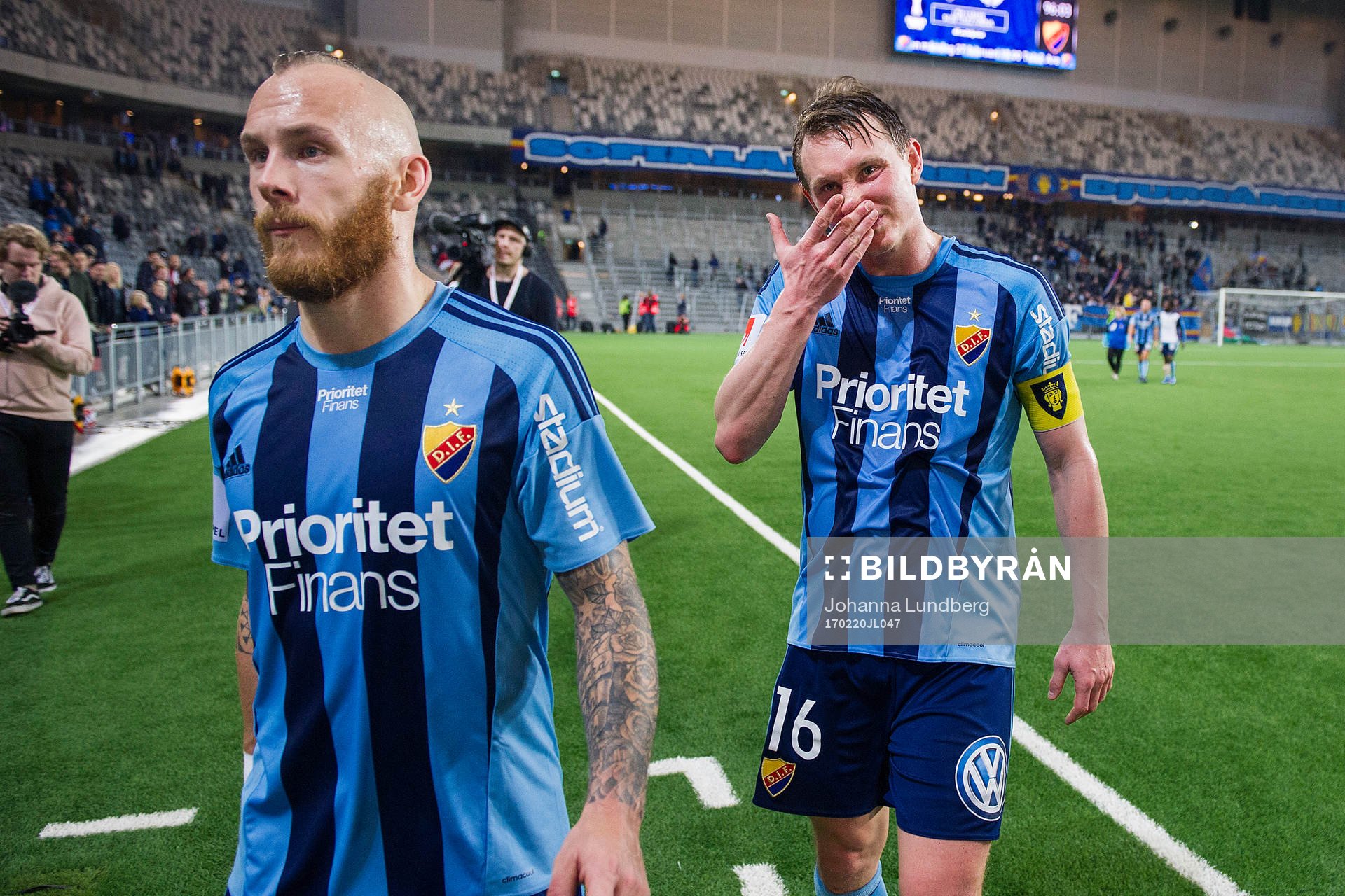 Djurgårdens Magnus Eriksson och Kim Källström deppar