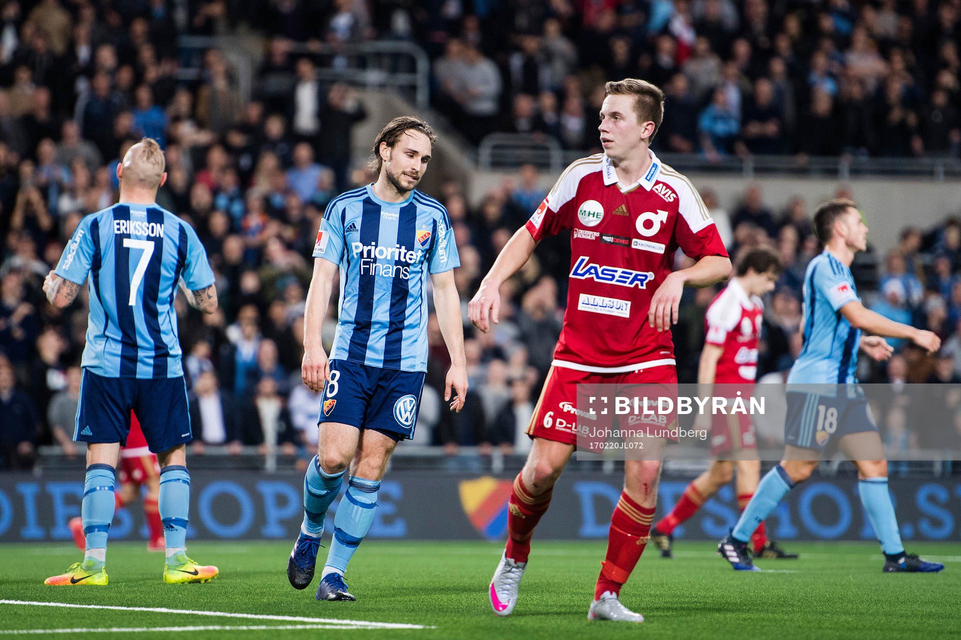 Djurgårdens Kevin Walker deppar