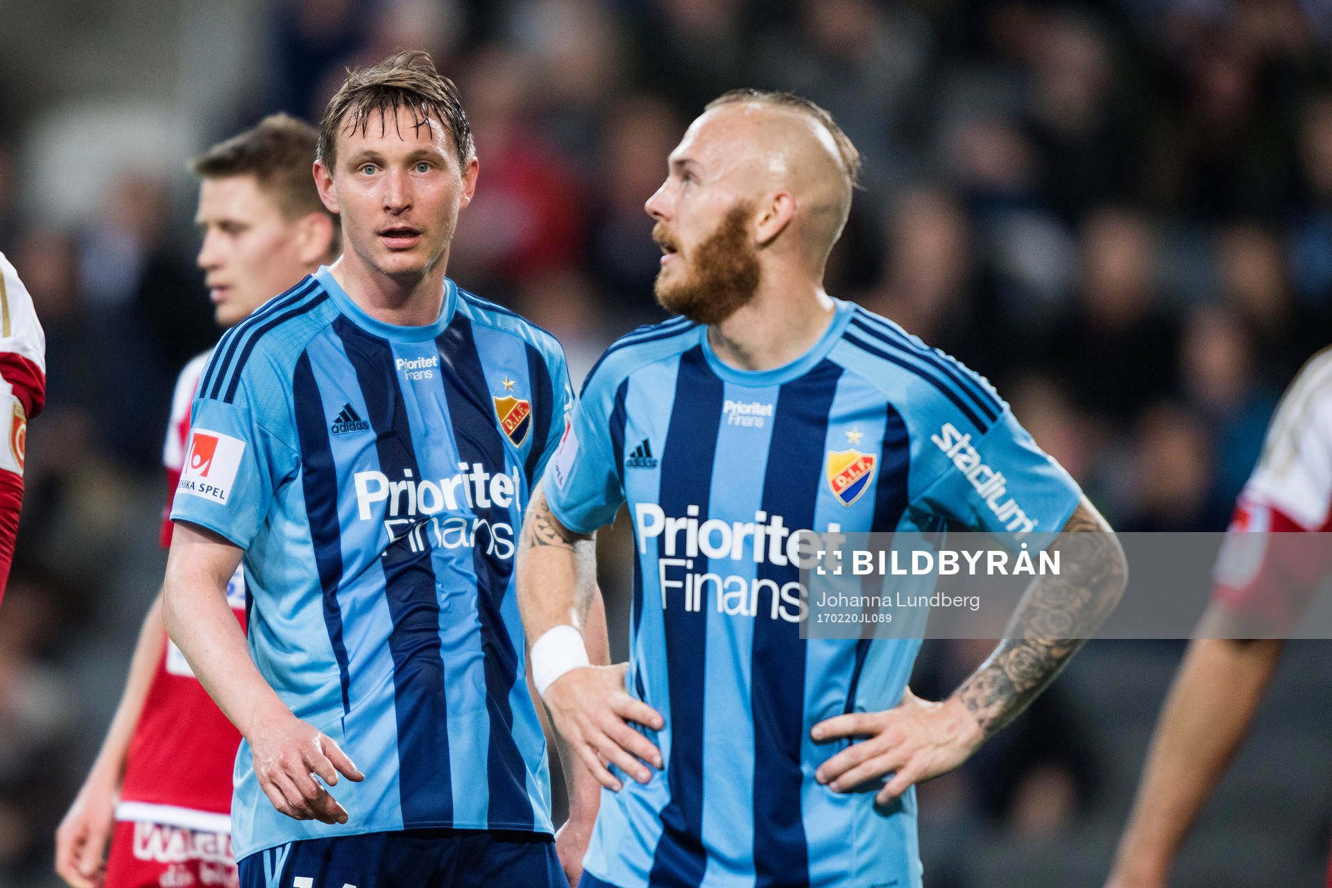 Djurgårdens Kim Källström och Magnus Eriksson