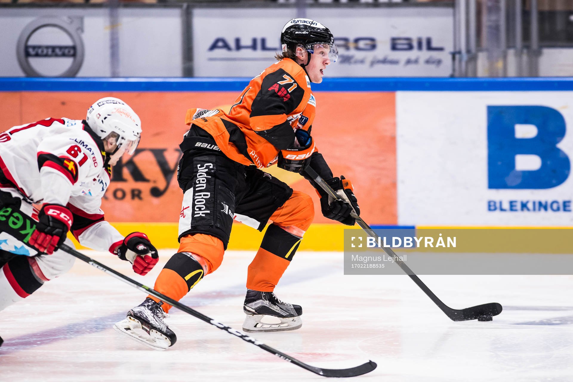Malmö Redhawks Nicklas Jadeland  och Karlskronas Joseph