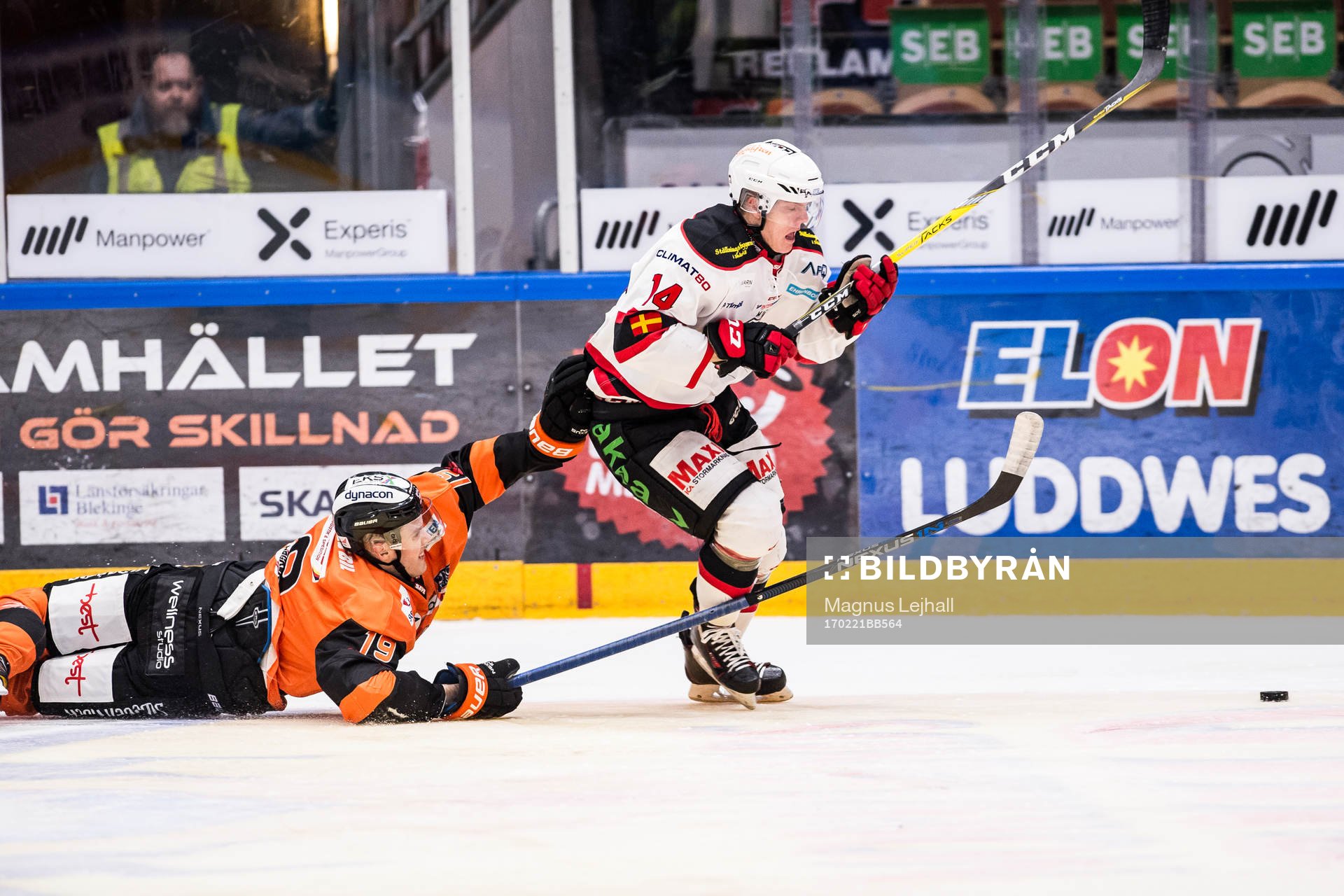 Karlskronas Kristoffer Söder  och Malmö Redhawks