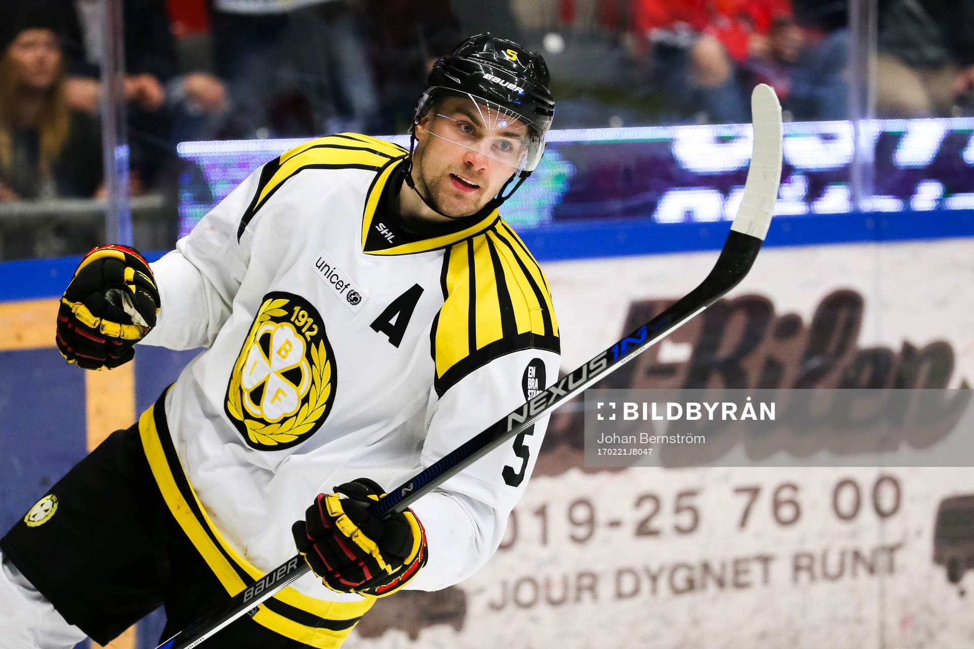 Brynäs Lukas Kilström jublar