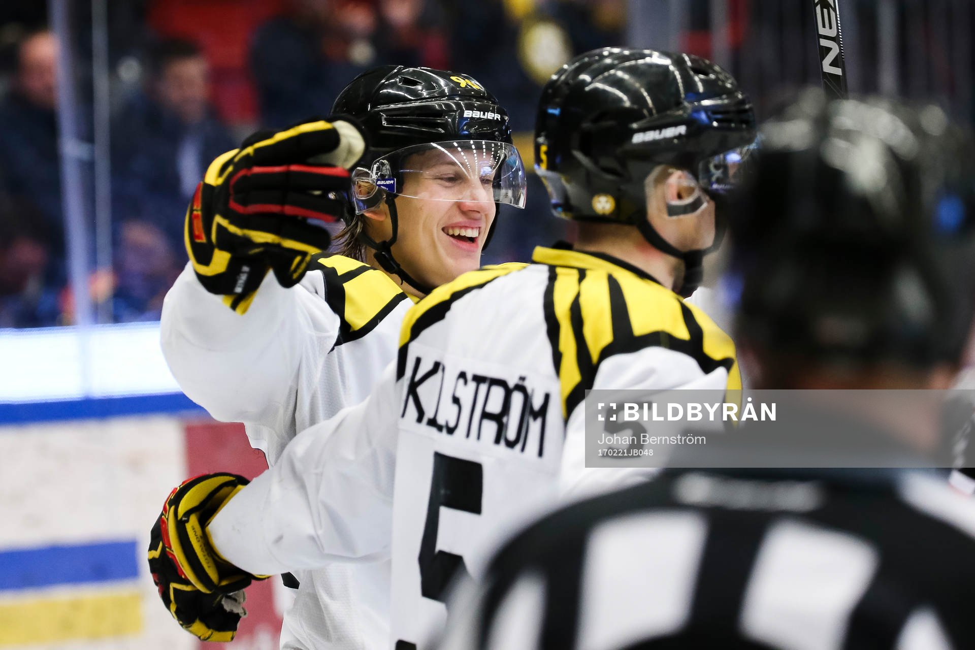 Brynäs Oskar Lindblom jublar