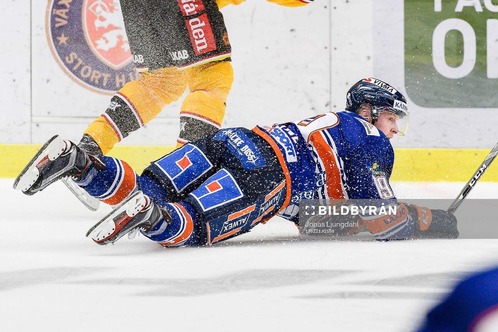 Växjös Tuomas Kiiskinen faller