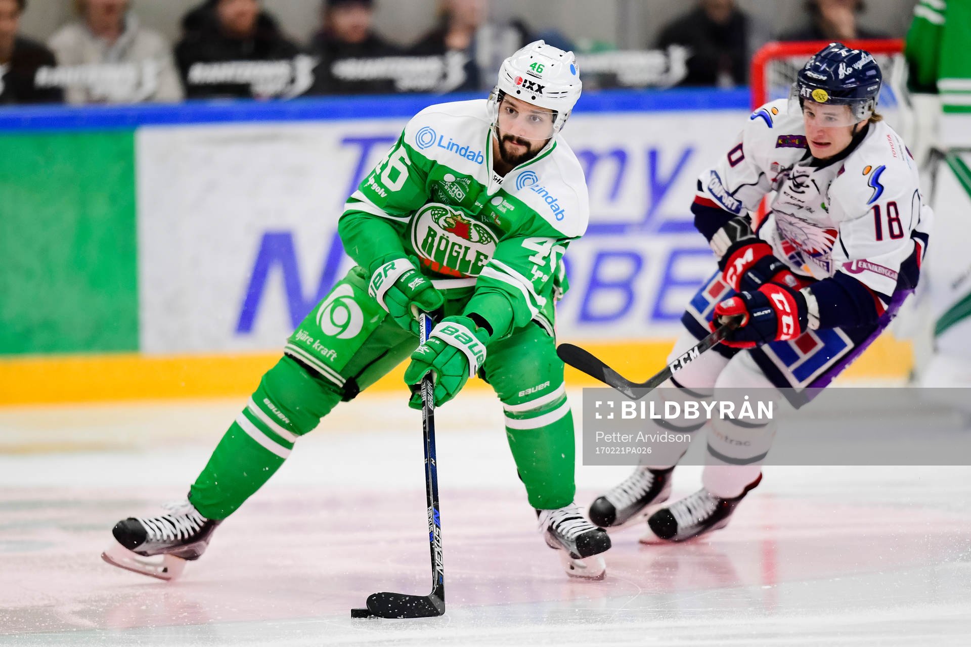 Rögles Kevin Marshall och Linköpings Jacob Lilja