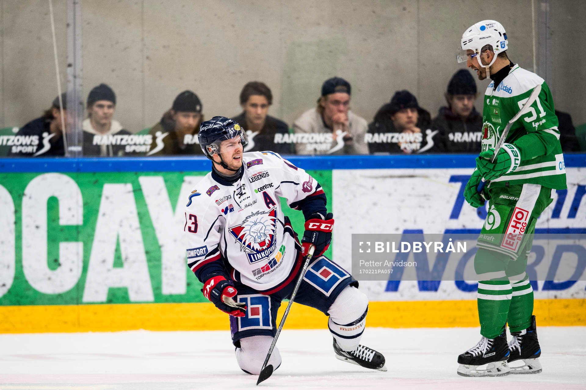 Linköpings Andrew Gordon och Rögles Dominik Granak