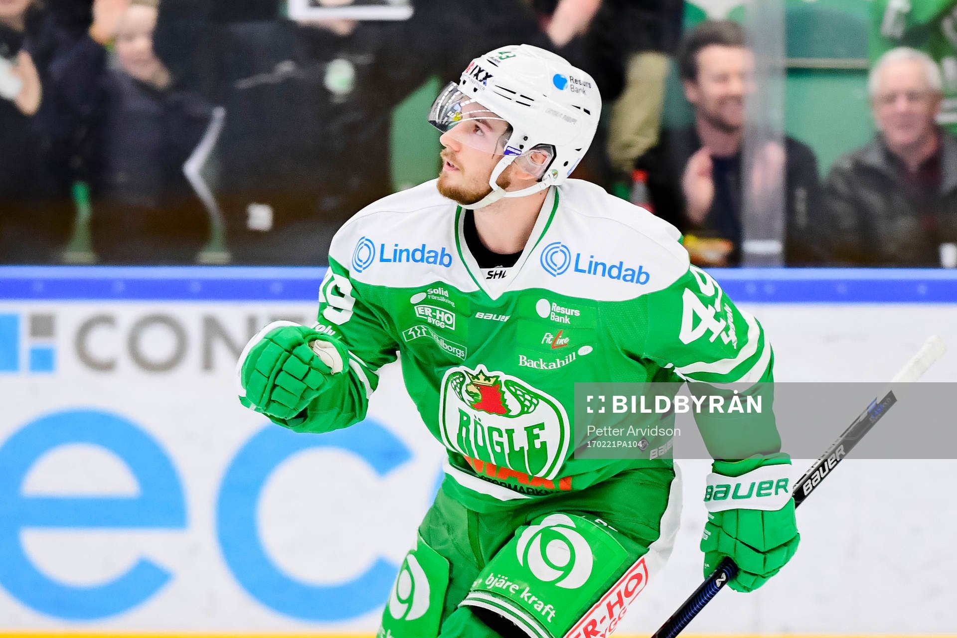 Rögles Sebastian Collberg jublar