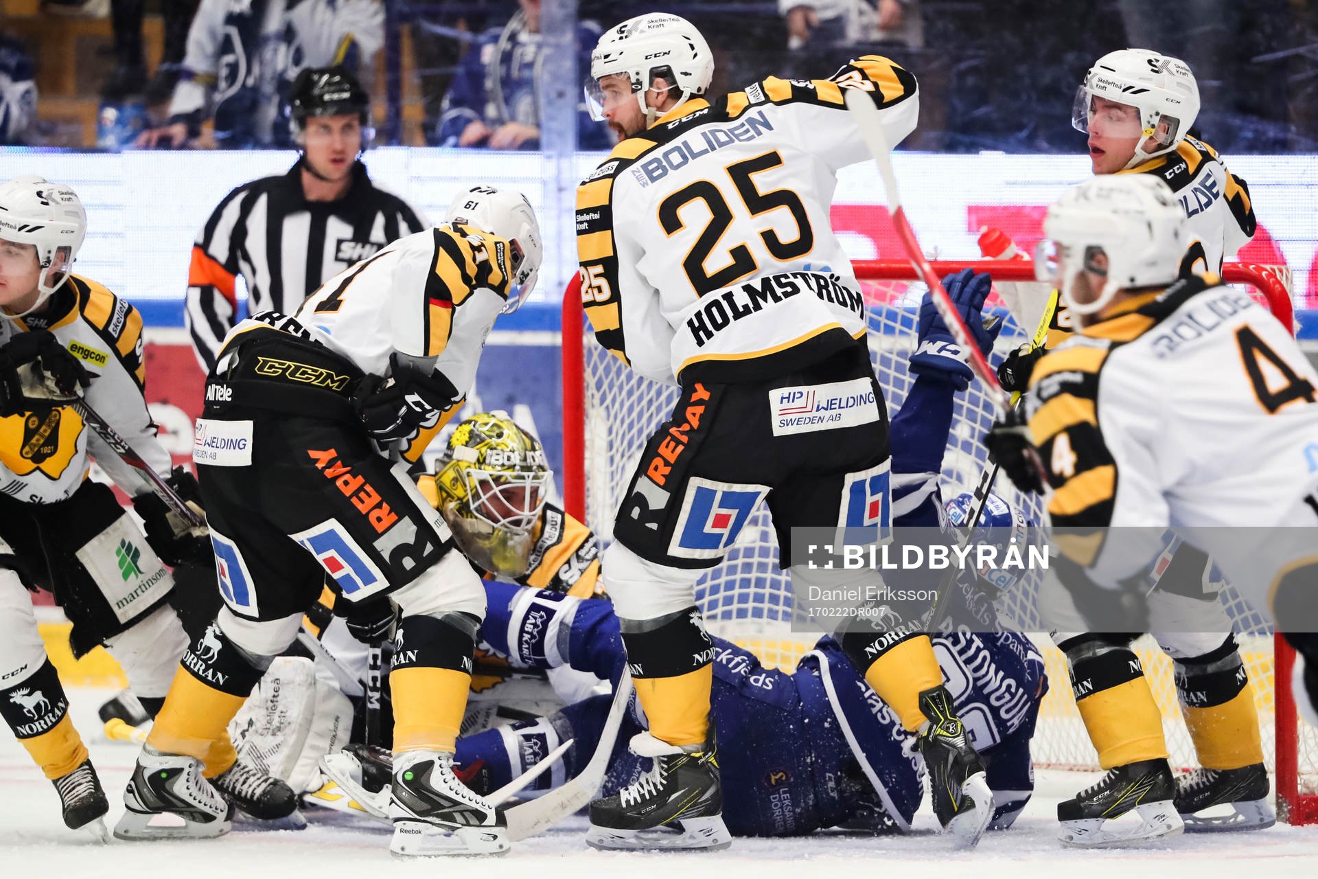 Leksands Eric Castonguay och Skellefteås målvakt Gustaf