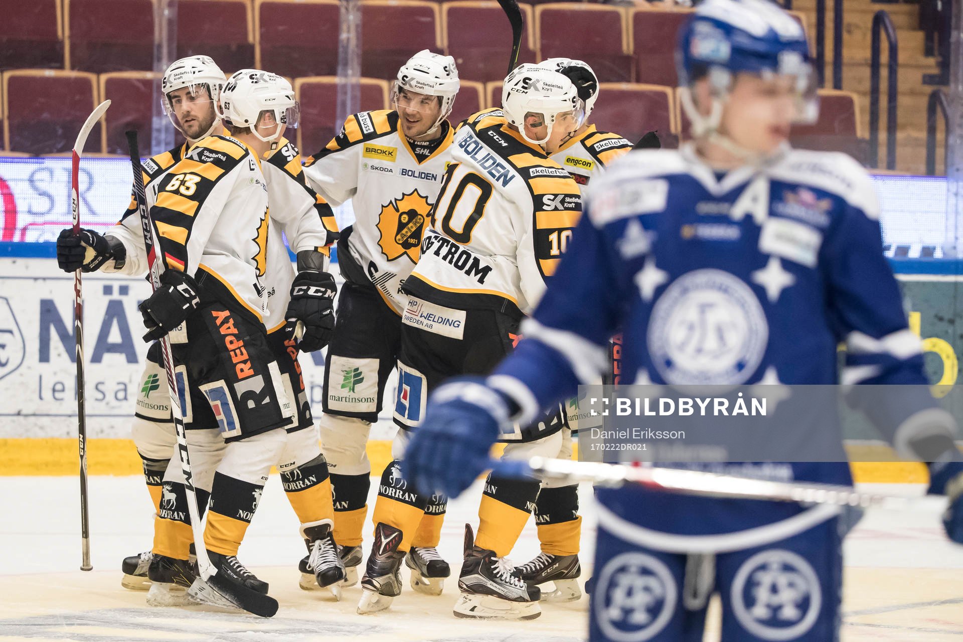 Skellefteås Skellefteås  spelarna  jublar