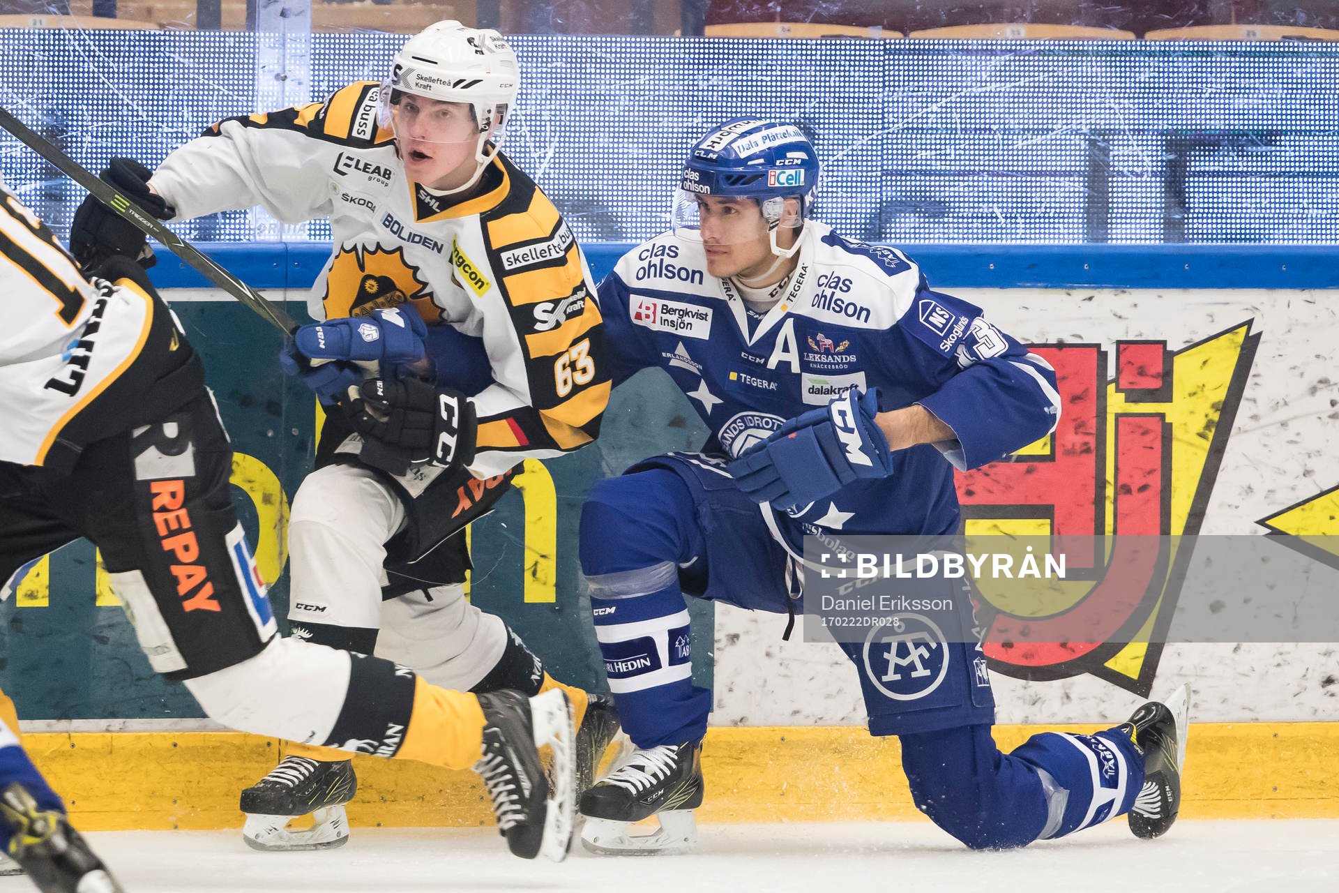 Skellefteås Sebastian Aho och Leksands Jon Knuts i
