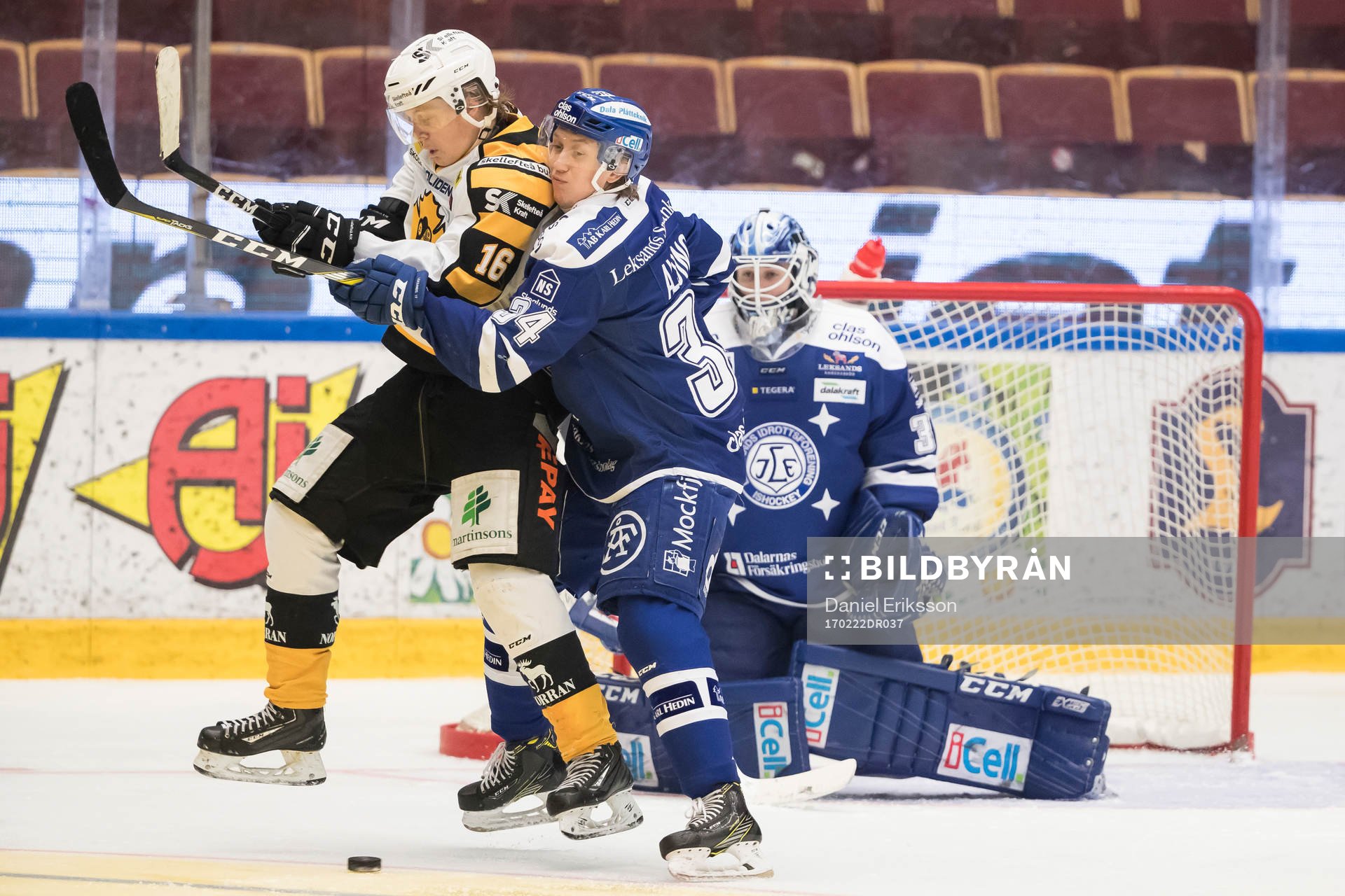 Leksands Olle Alsing och Skellefteås Linus Lindström i