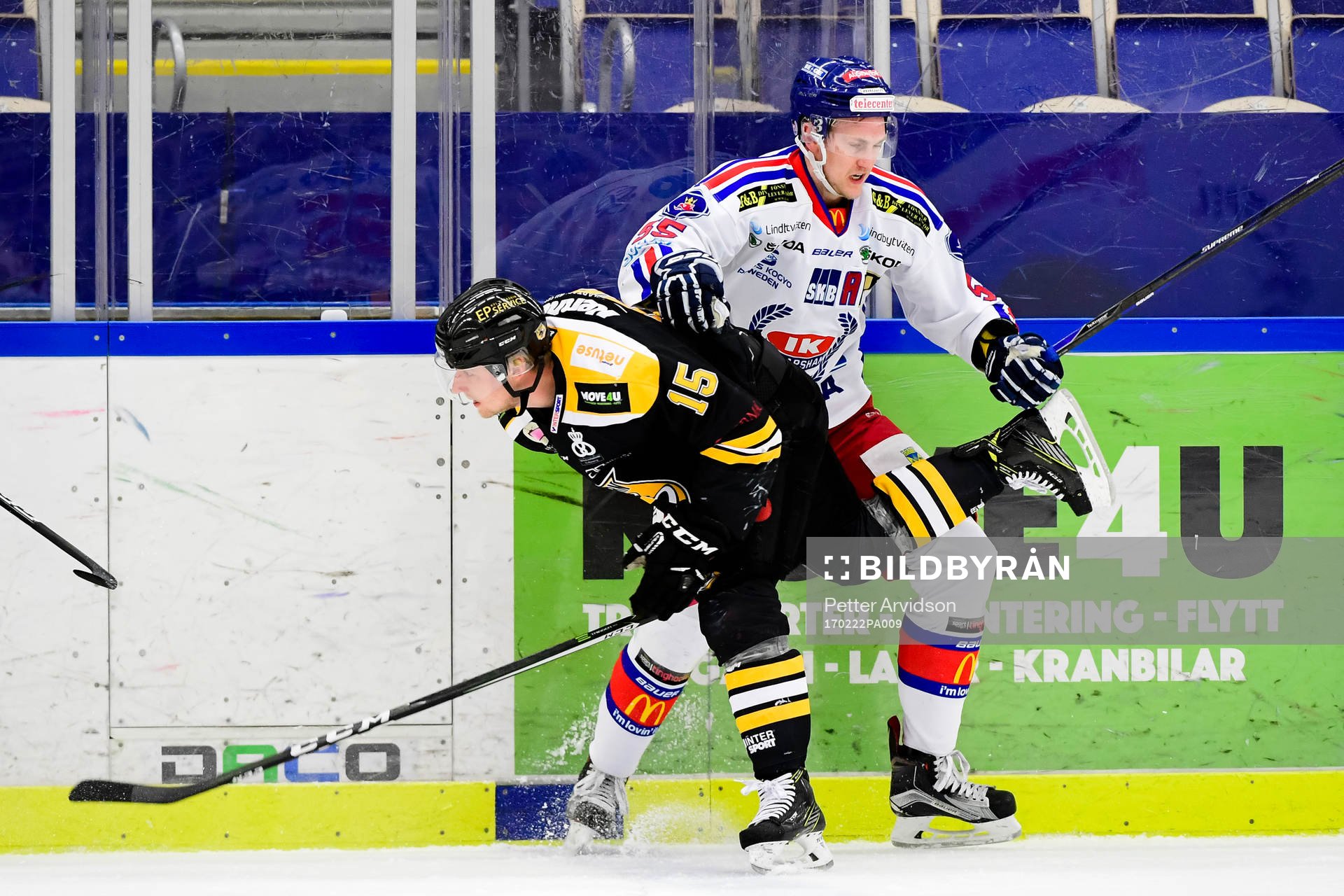 Oskarshamns Tom Linder och Panterns Alex Wemmenborn