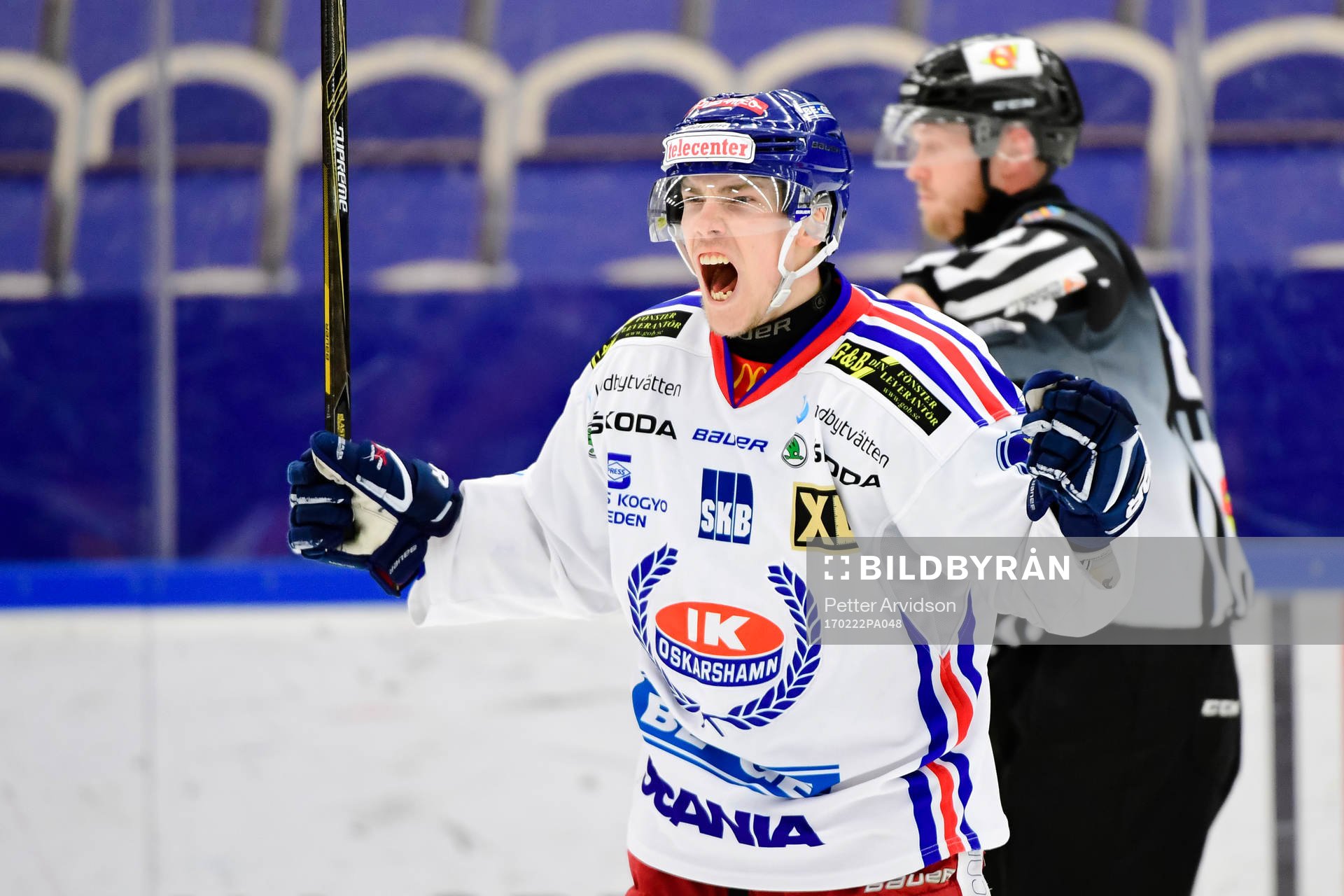 Oskarshamns Fredrik Styrman jublar