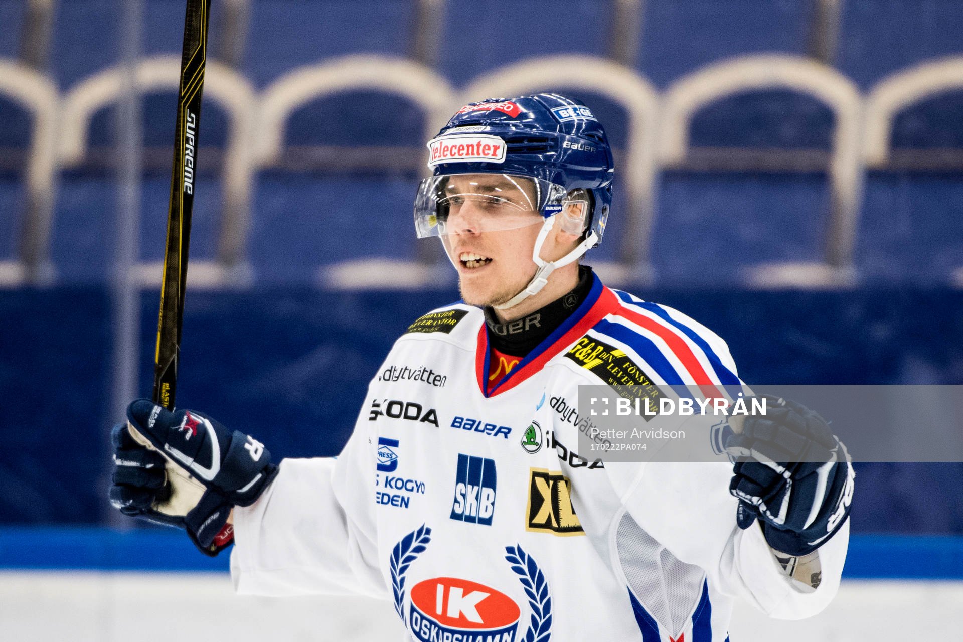 Oskarshamns Fredrik Styrman jublar