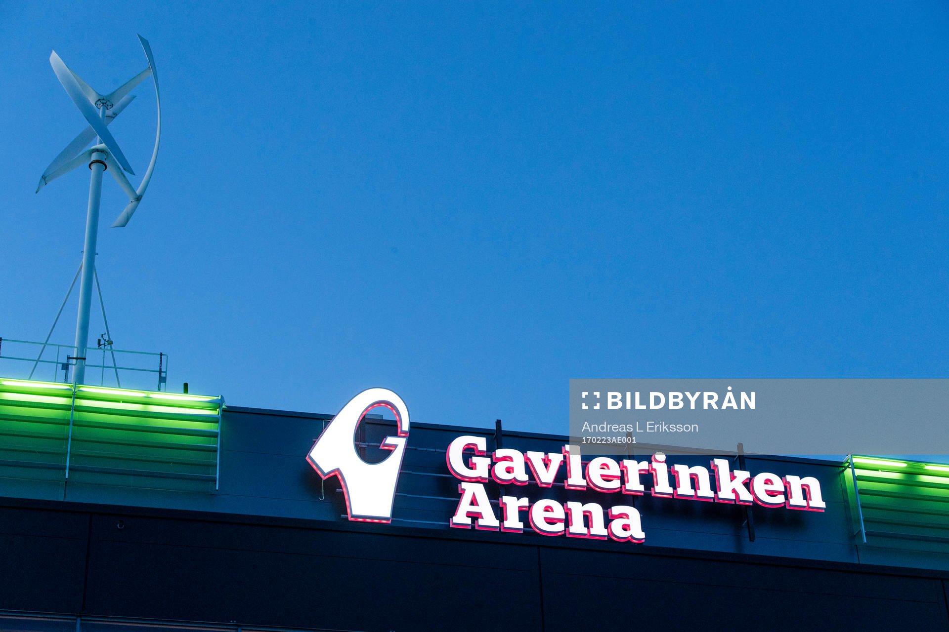 Exteriör av Gavlerinken Arena
