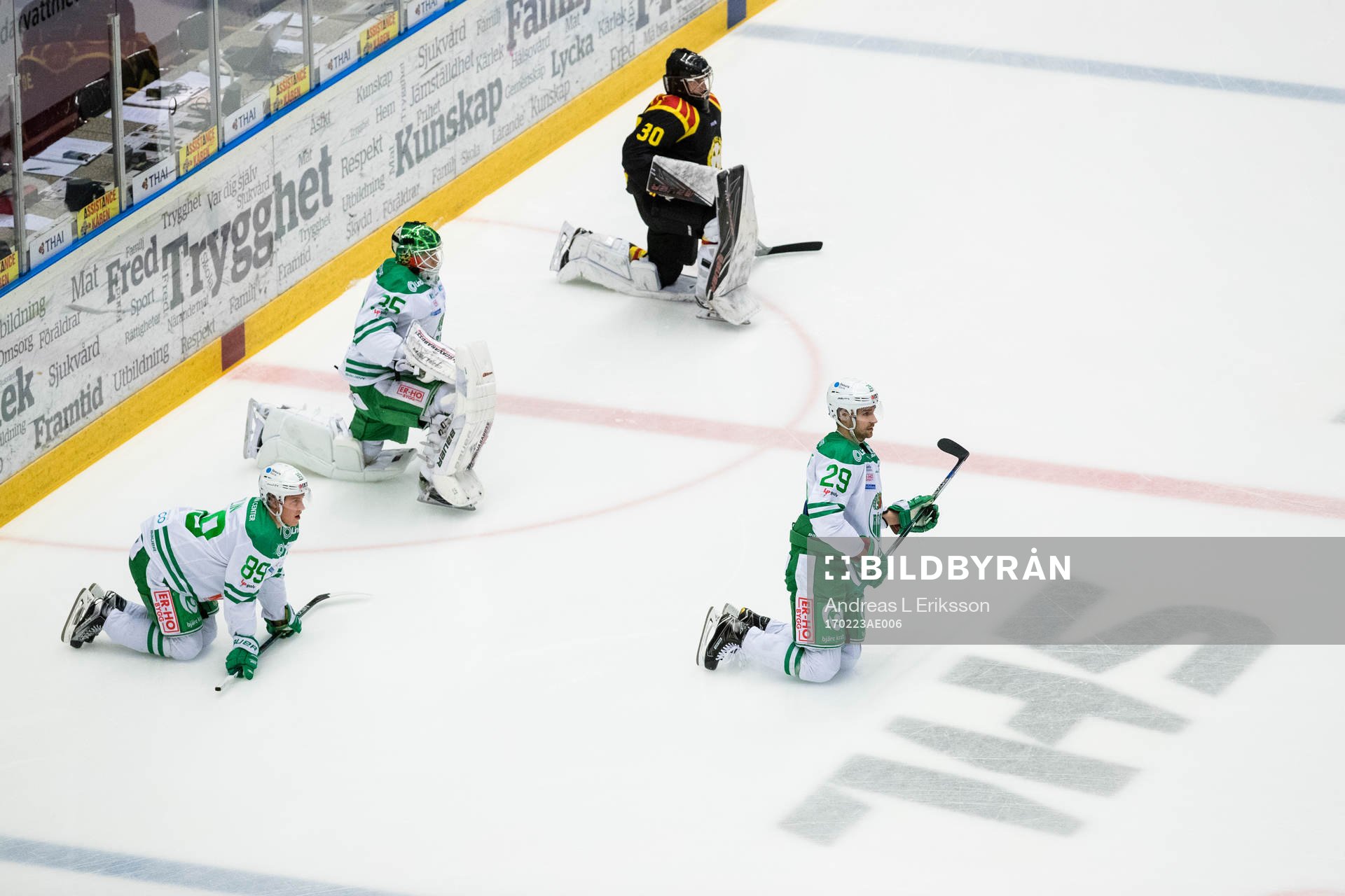 Rögles David Åslin, målvakt Oscar Dansk, Ludvig