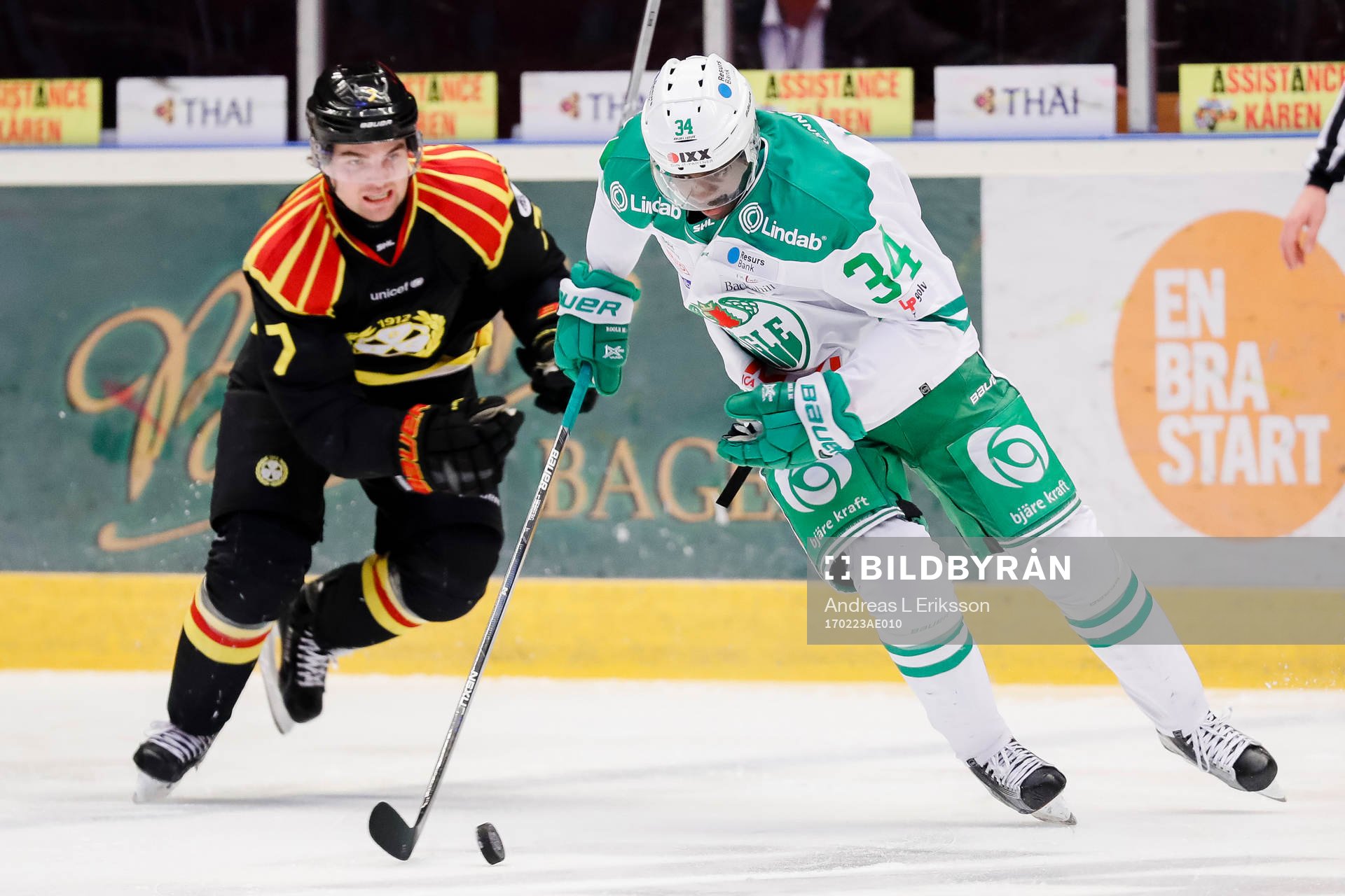 Brynäs Ponthus Westerholm och Rögles Edwin Hedberg