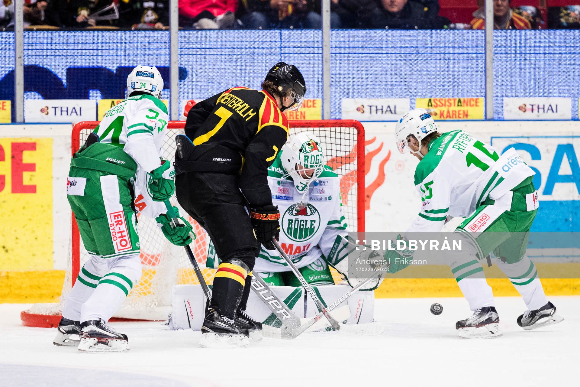 Brynäs Ponthus Westerholm utmanar Rögles Edwin Hedberg,