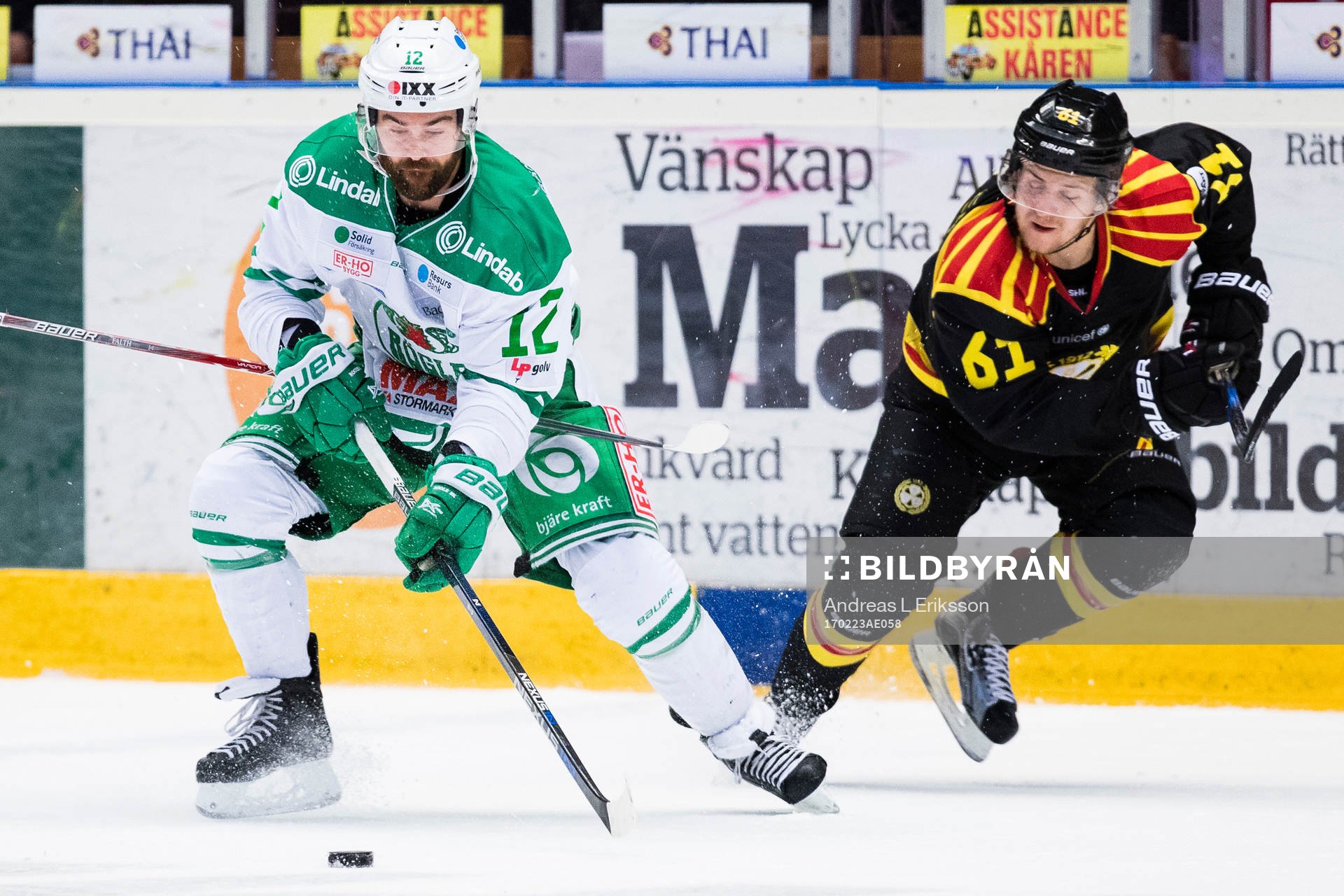 Rögles Jack Connolly och Brynäs Juuso Ikonen