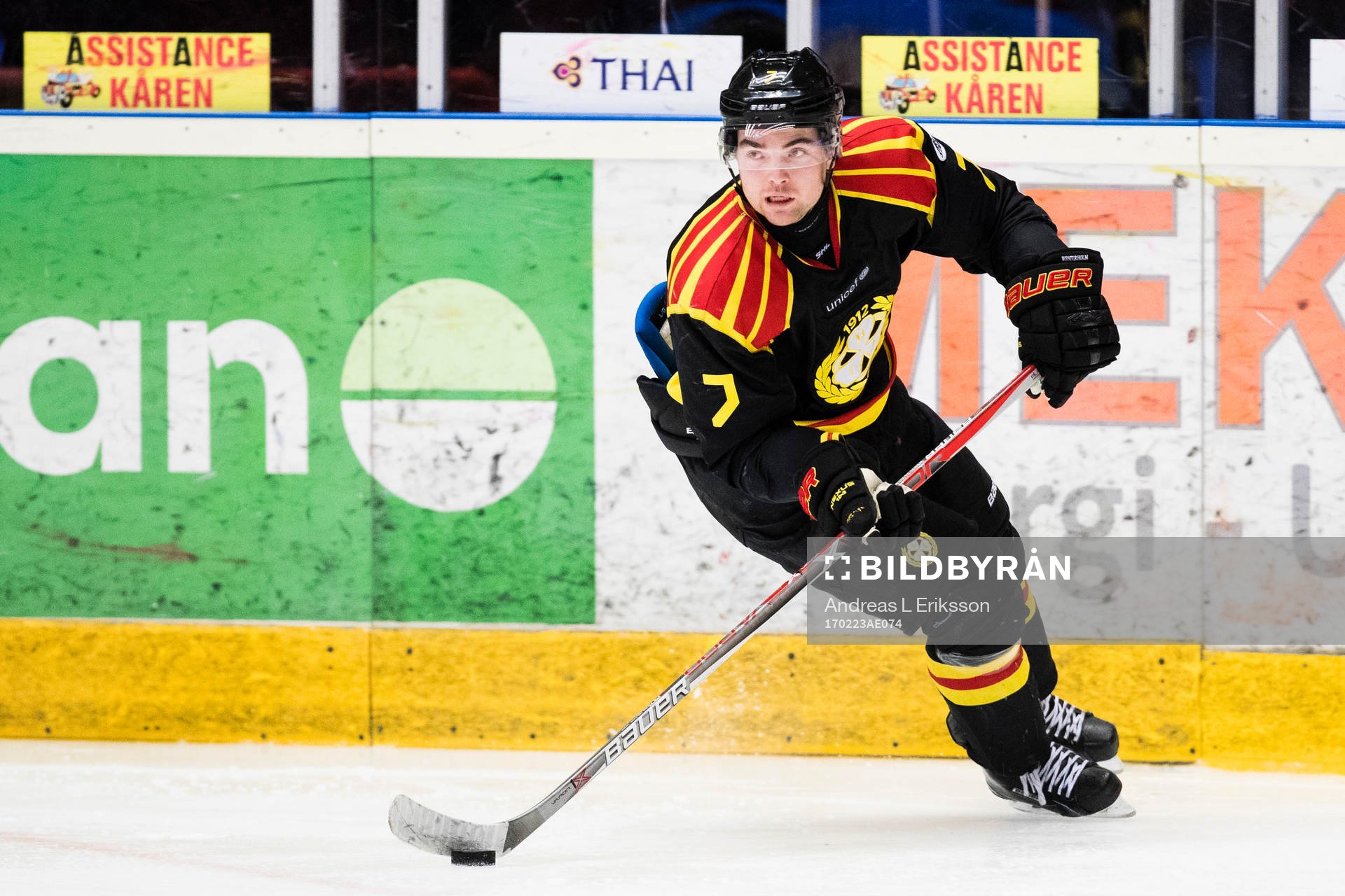 Brynäs Ponthus Westerholm med pucken