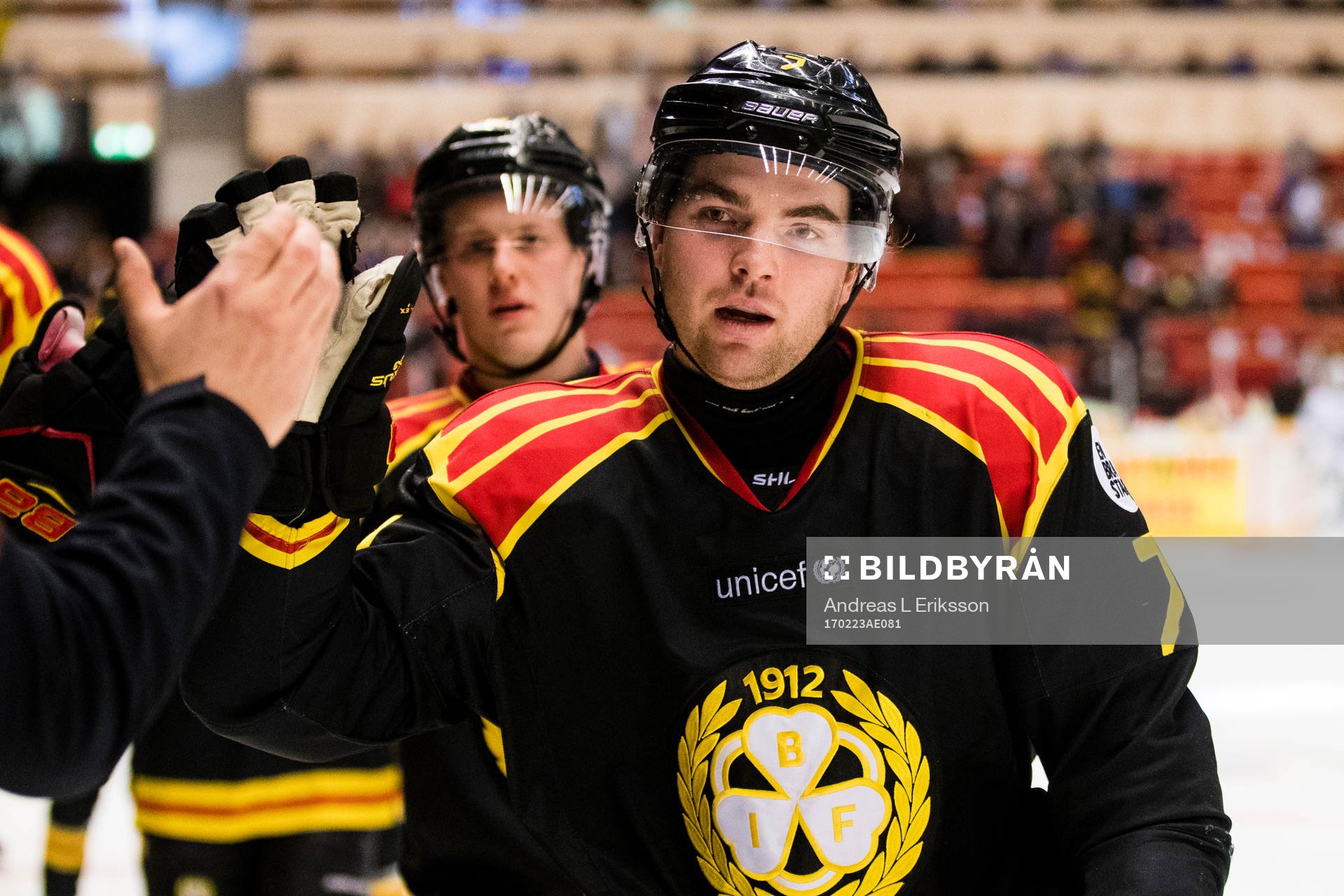 Brynäs Ponthus Westerholm jublar