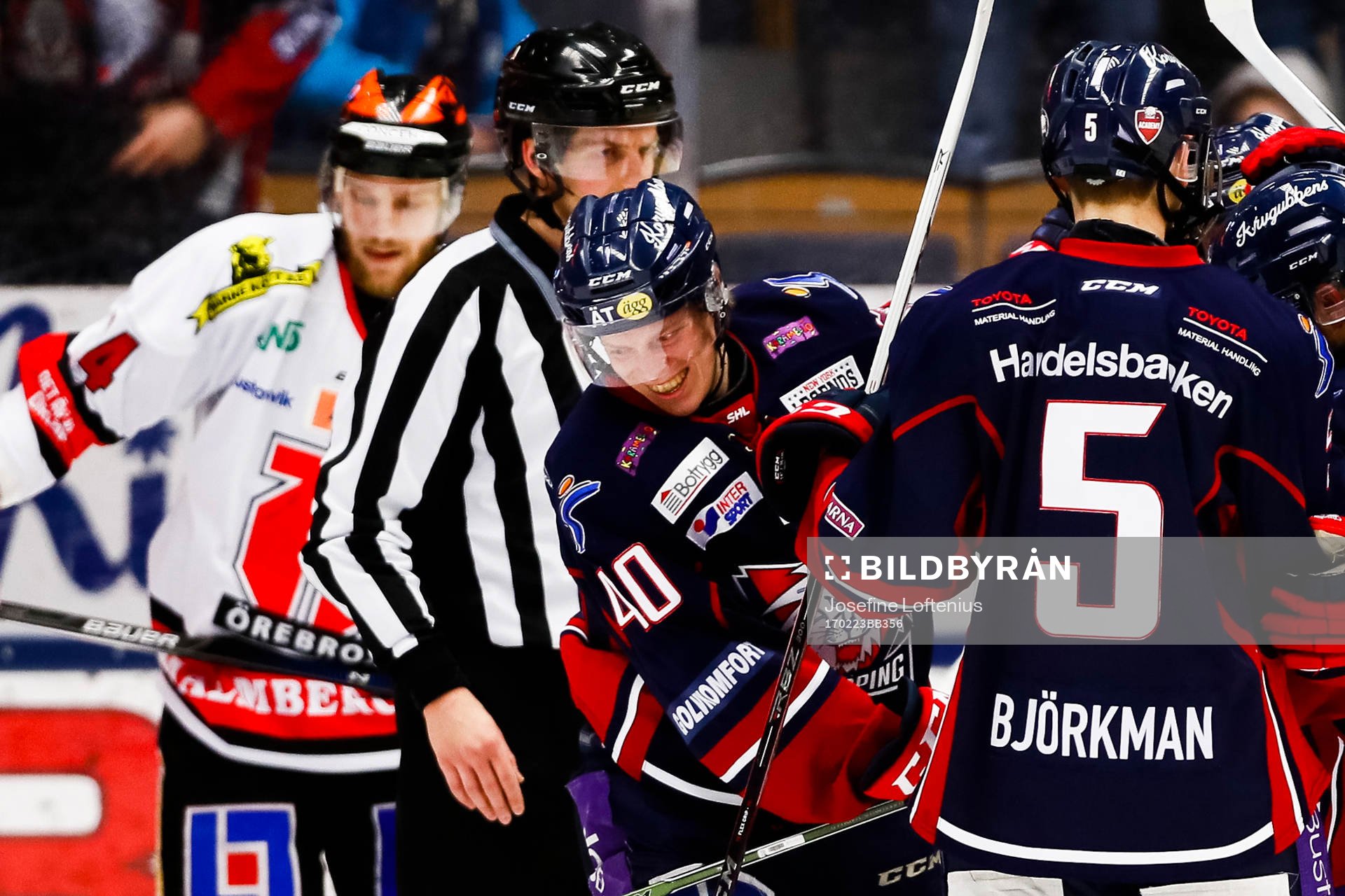 Linköpings Ken André Olimb jublar