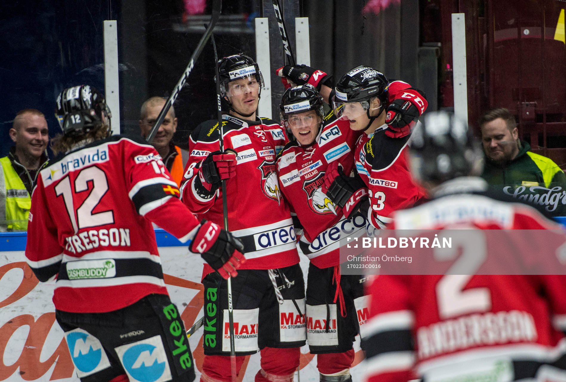 Malmö Redhawks Lars Bryggman jublar