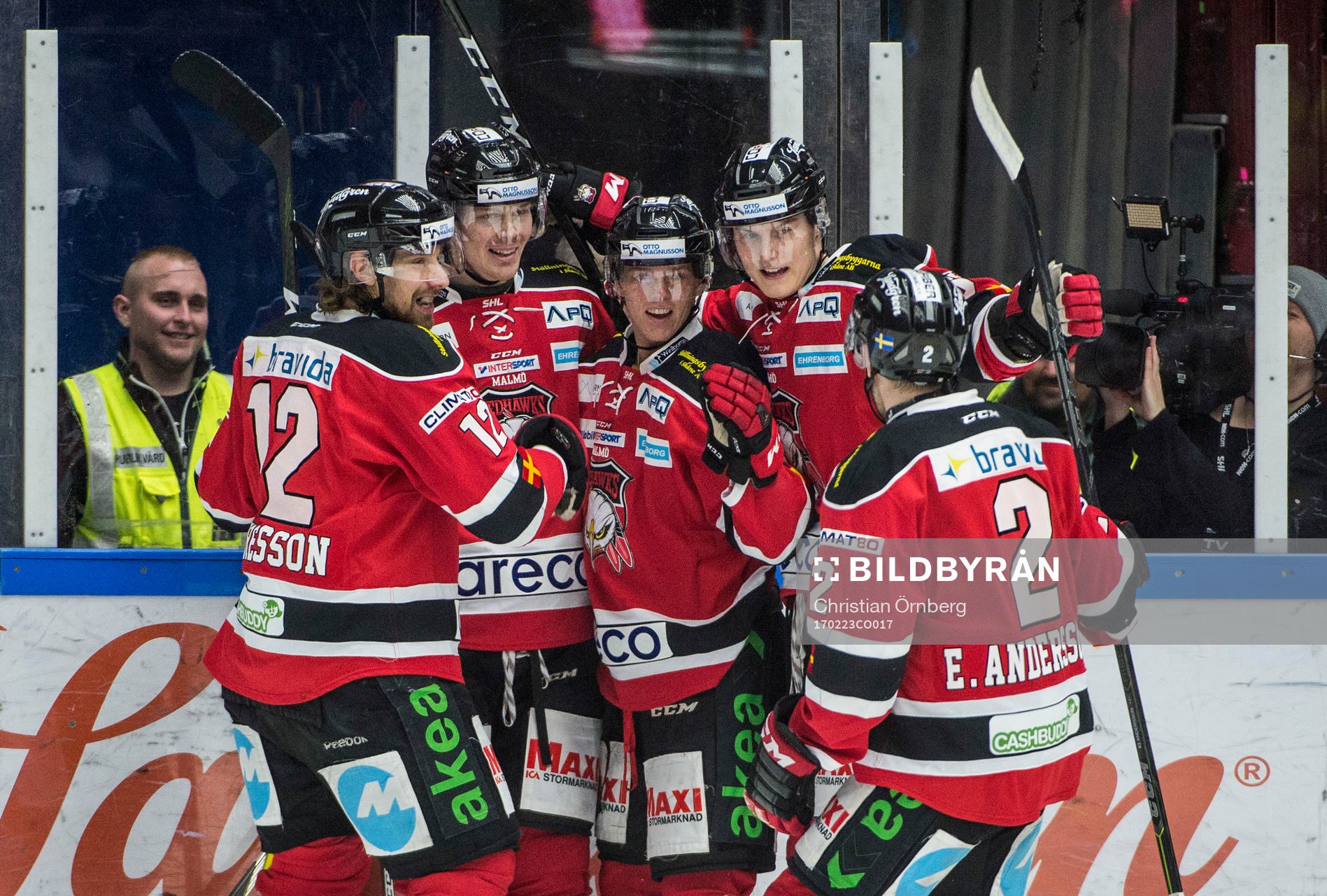 Malmö Redhawks Lars Bryggman jublar