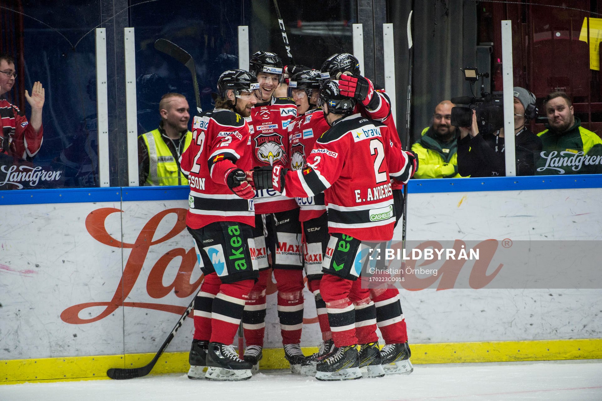 Malmö Redhawks Lars Bryggman jublar
