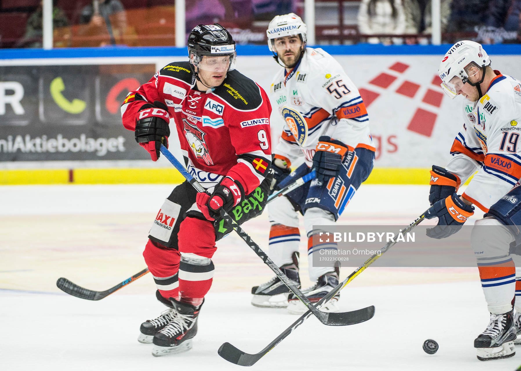 Malmö Redhawks Frederik Storm mot Växjös Tuomas