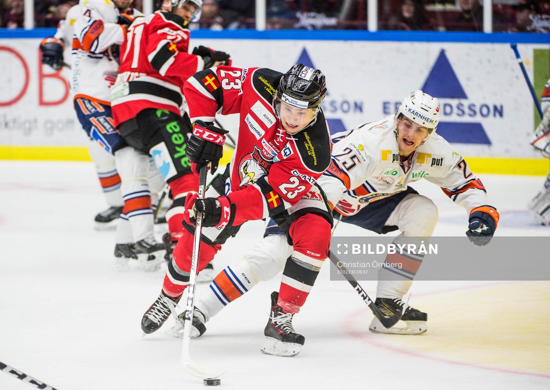Malmö Redhawks Christoffer Forsberg mot Växjös Philip
