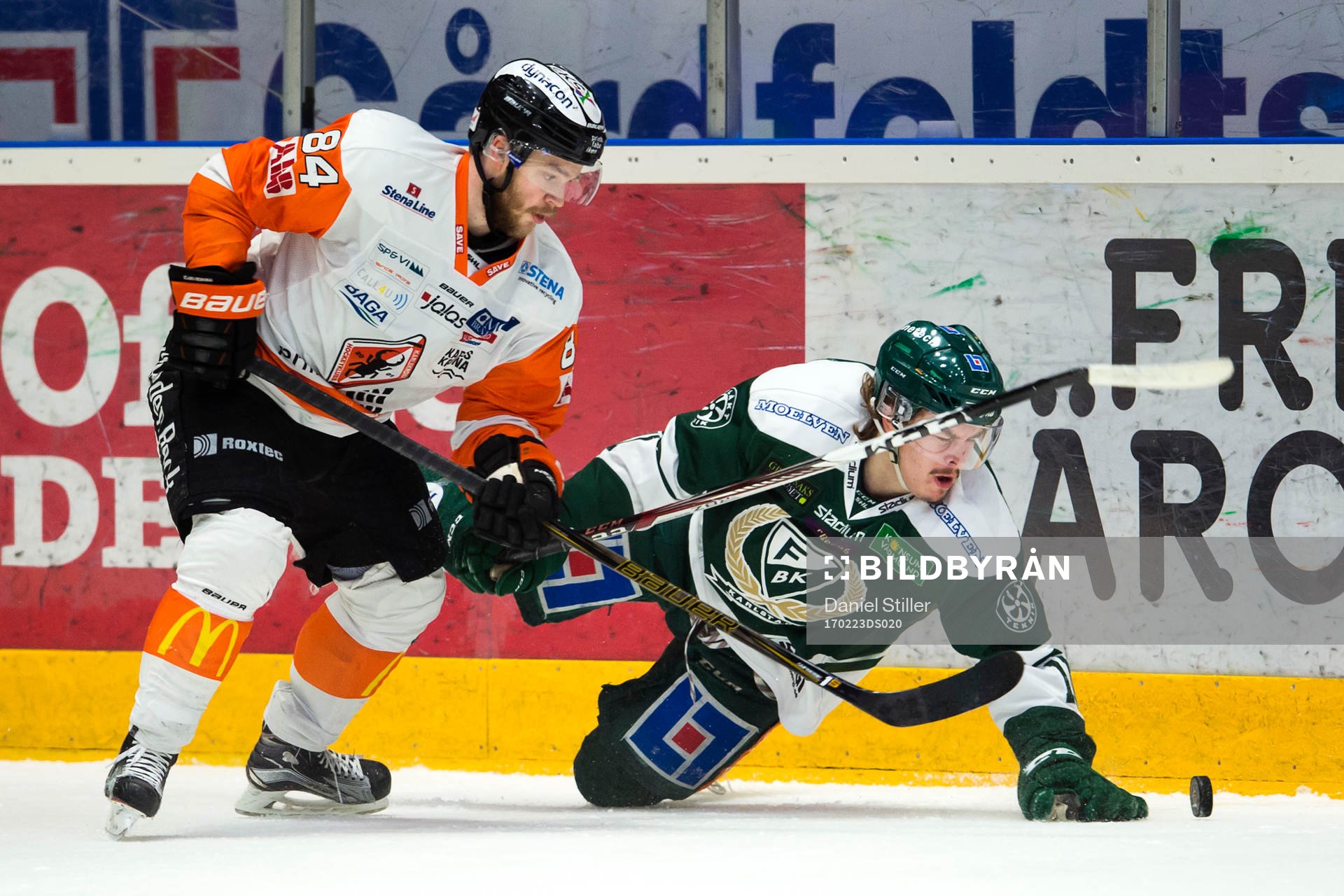 Karlskronas Jimmy Andersson och Färjestads Joakim Nygård