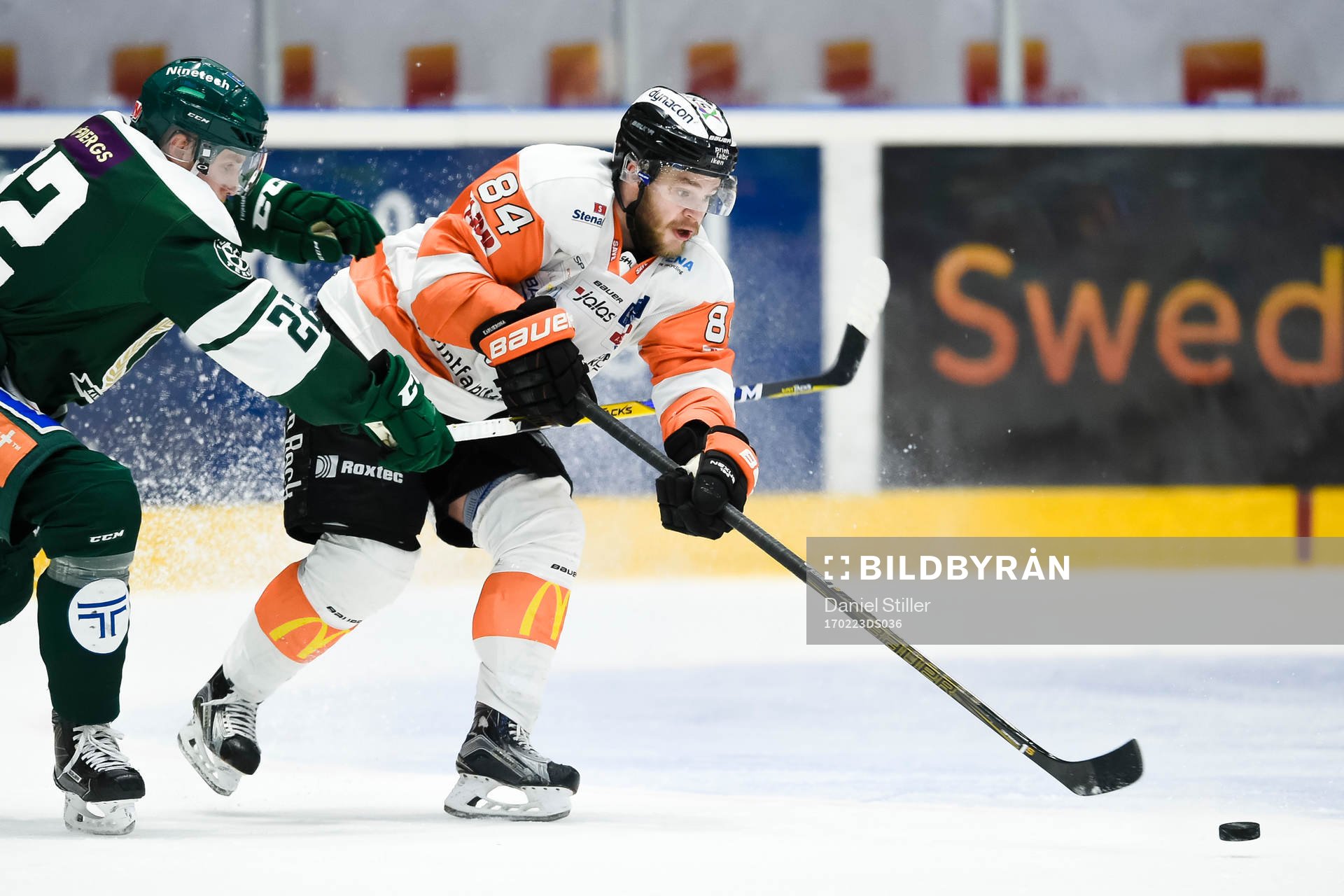 Färjestads Per Åslund och Karlskronas Jimmy Andersson