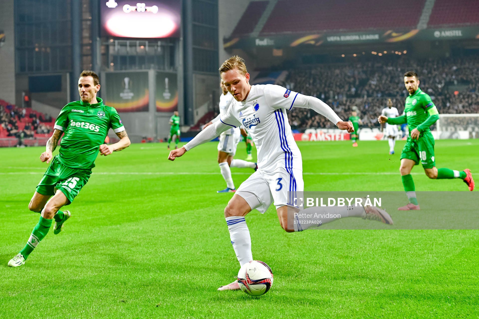 FC Köpenhamns Ludwig Augustinsson och Ludogorets Yordan