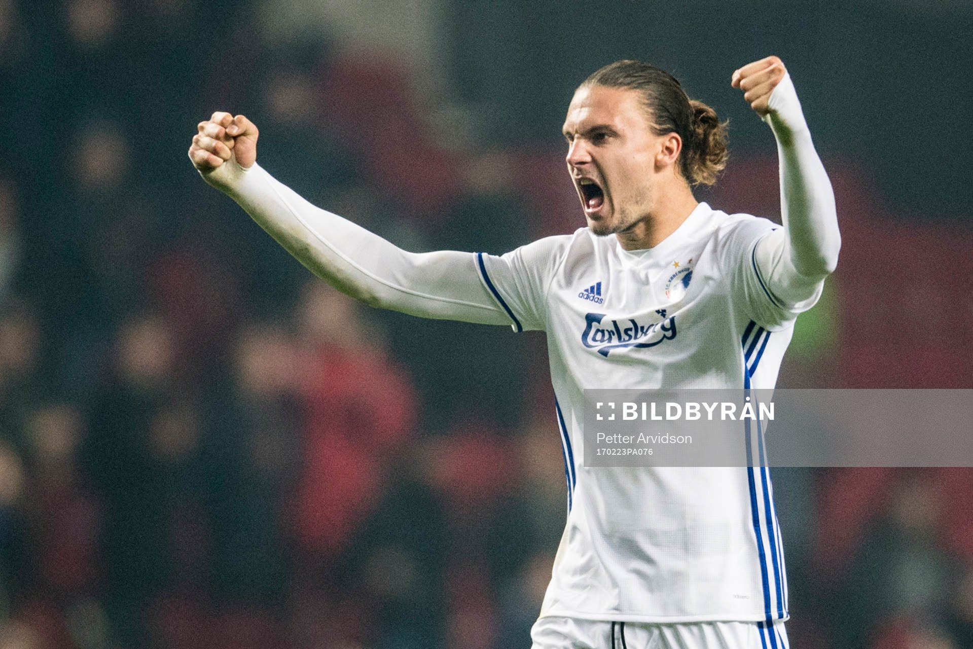 FC Köpenhamns Erik Johansson jublar