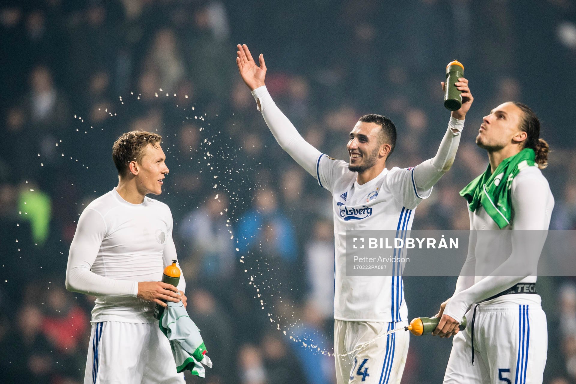 FC Köpenhamns Ludwig Augustinsson, Youssef Toutouh och