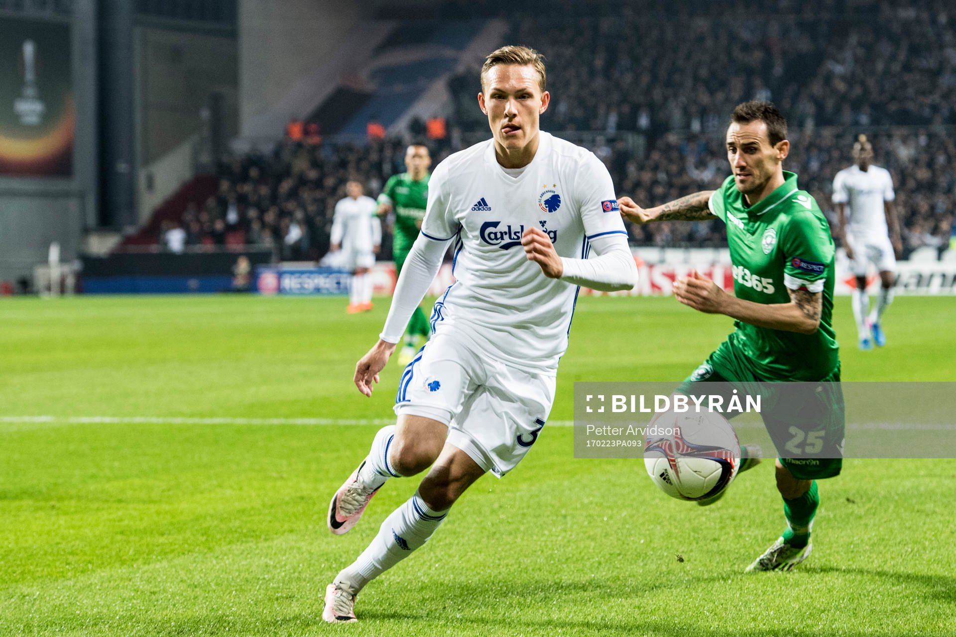 FC Köpenhamns Ludwig Augustinsson och Ludogorets Yordan