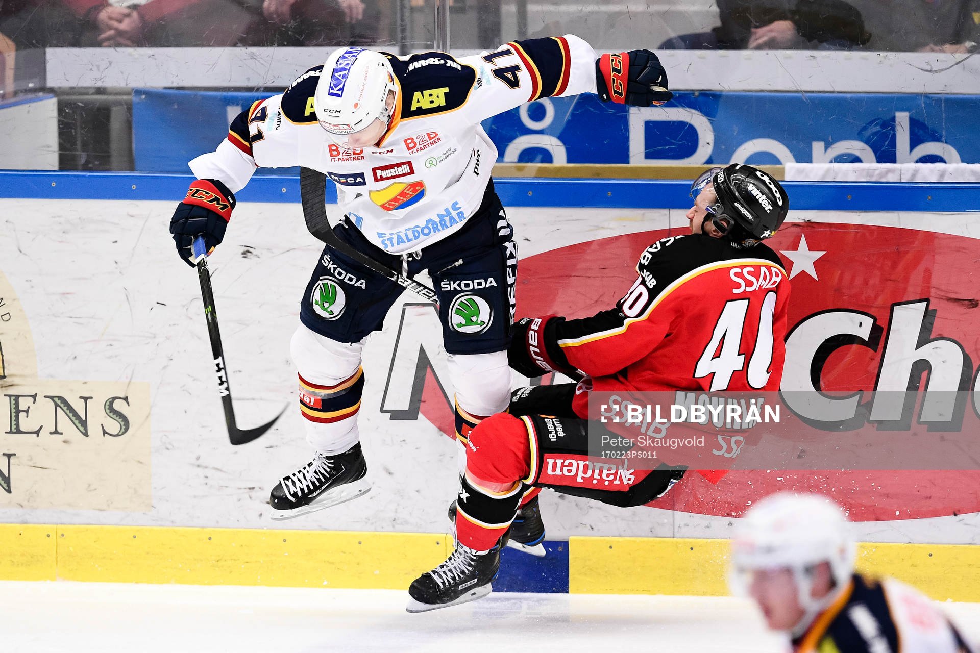 Djurgårdens Alexander Falk och Luleås Kael Mouillierat