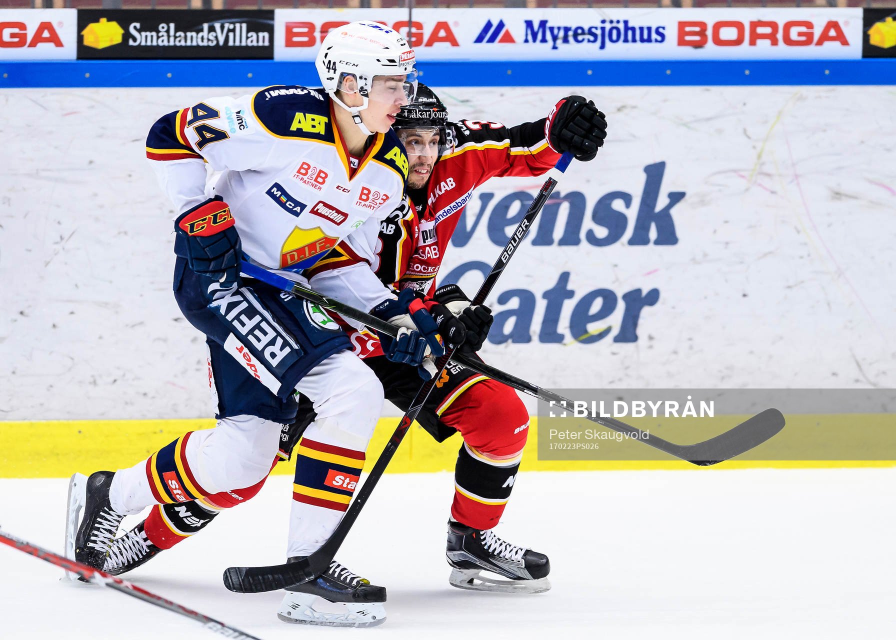 Luleås Daine Todd stoppar Djurgårdens Lukas Vejdemo