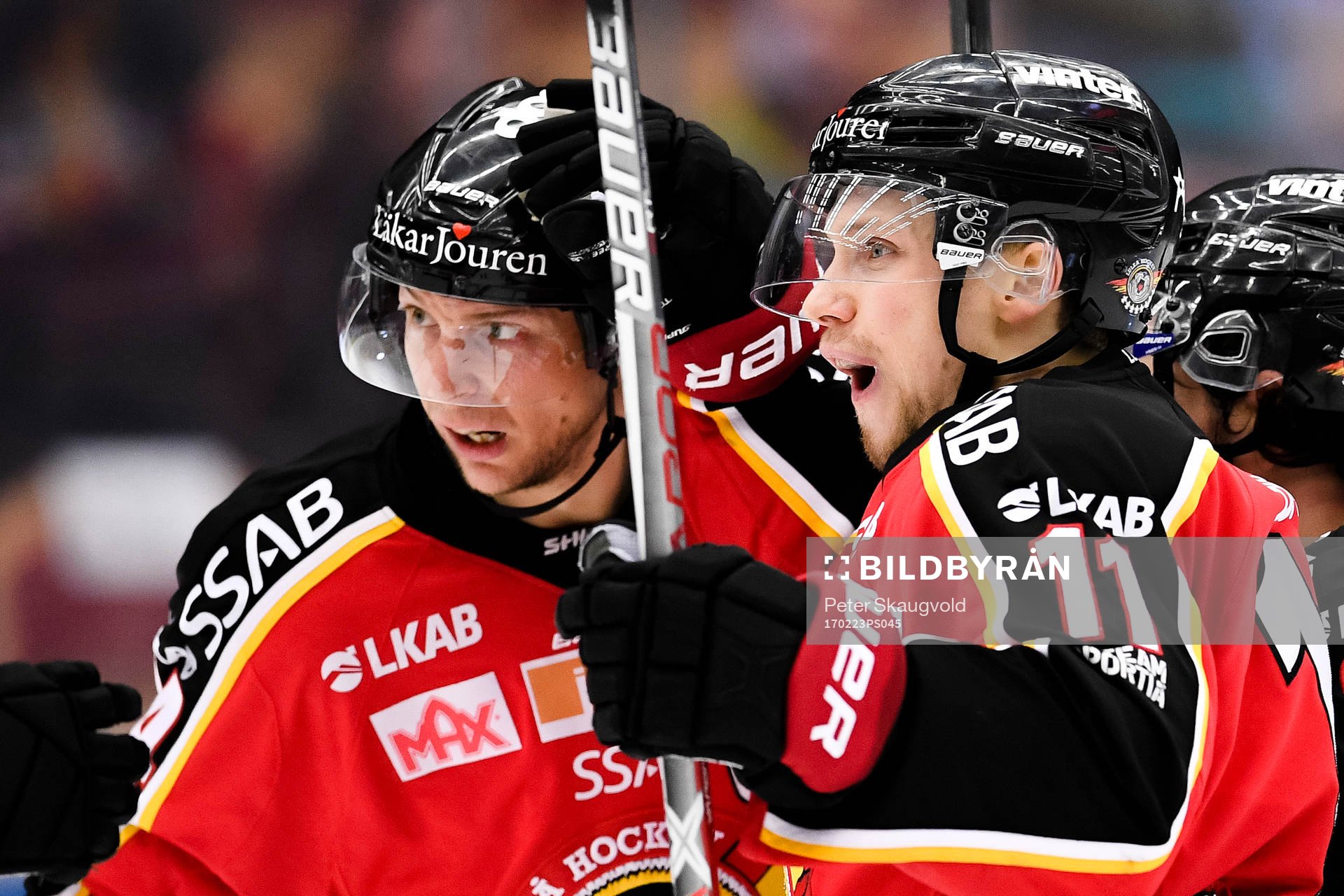 Luleås Petter Emanuelsson jublar