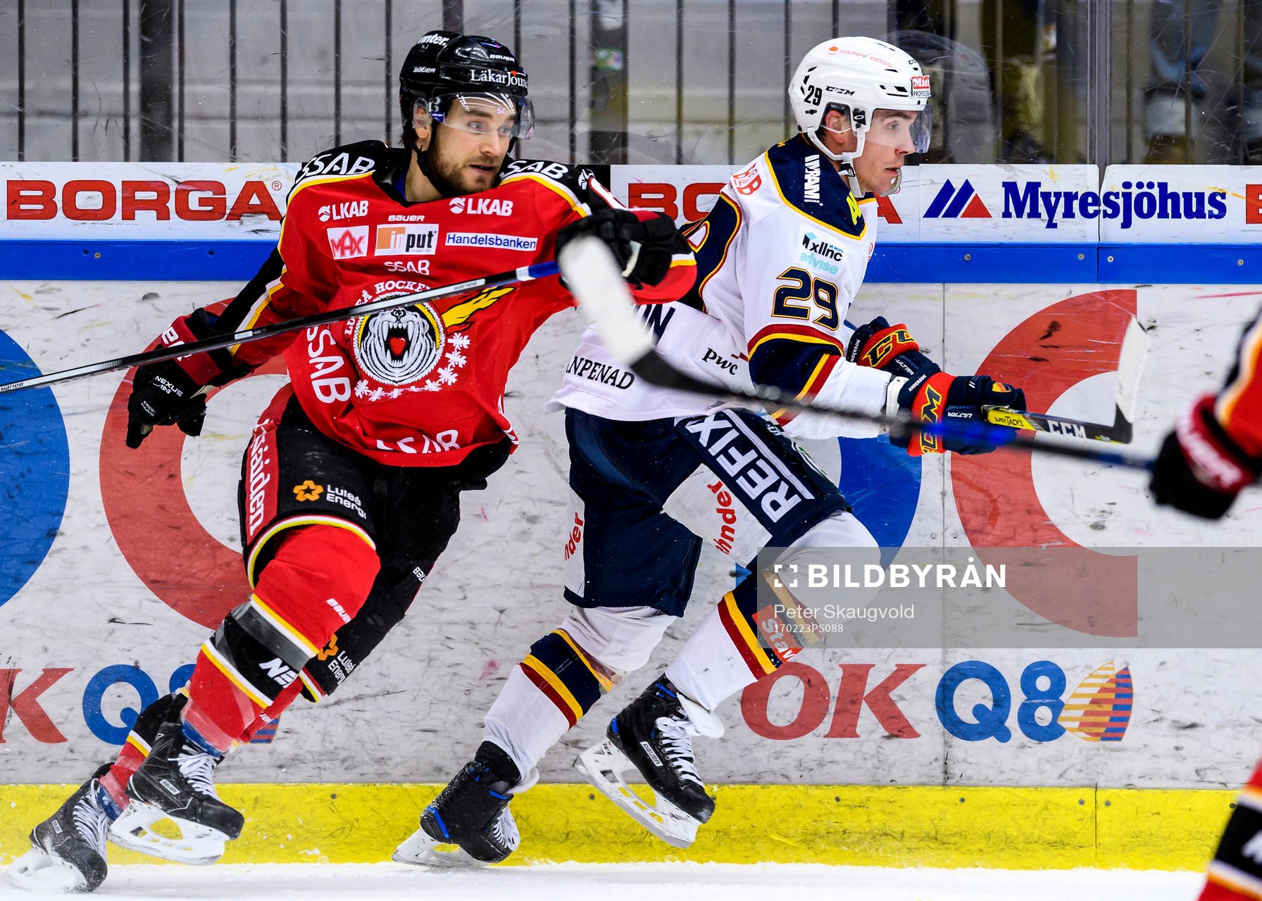 Luleås Craig Schira och Djurgårdens Matt Anderson