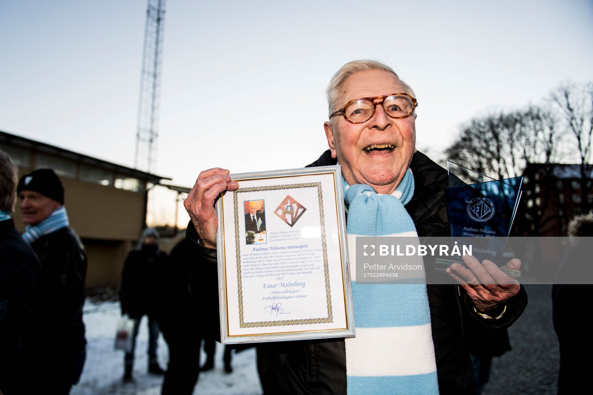 Einar Malmborg tilldelas Andreas Nilssons minnespris 2017