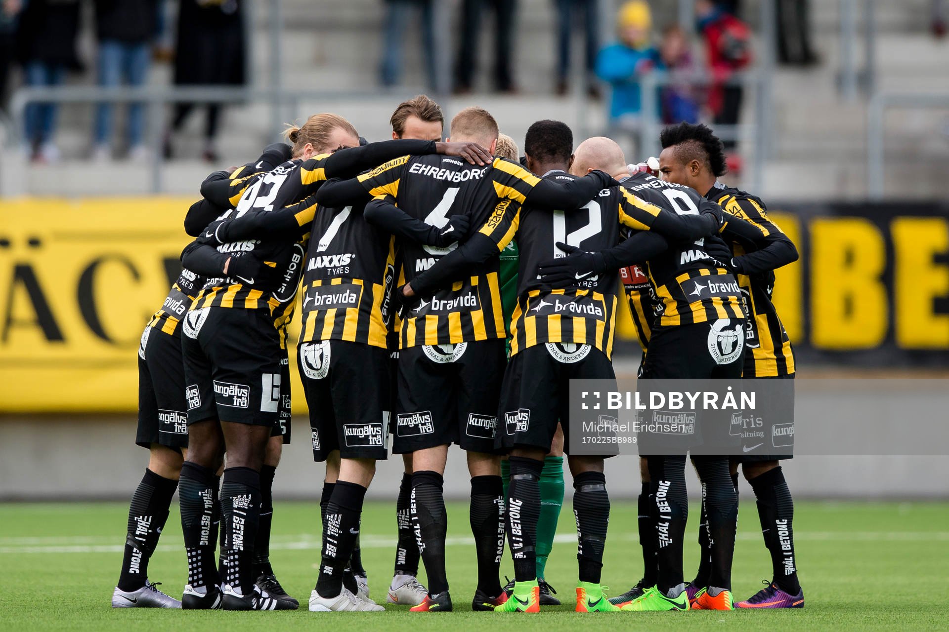 Häcken samlade innan fotbollsmatchen i Svenska Cupen