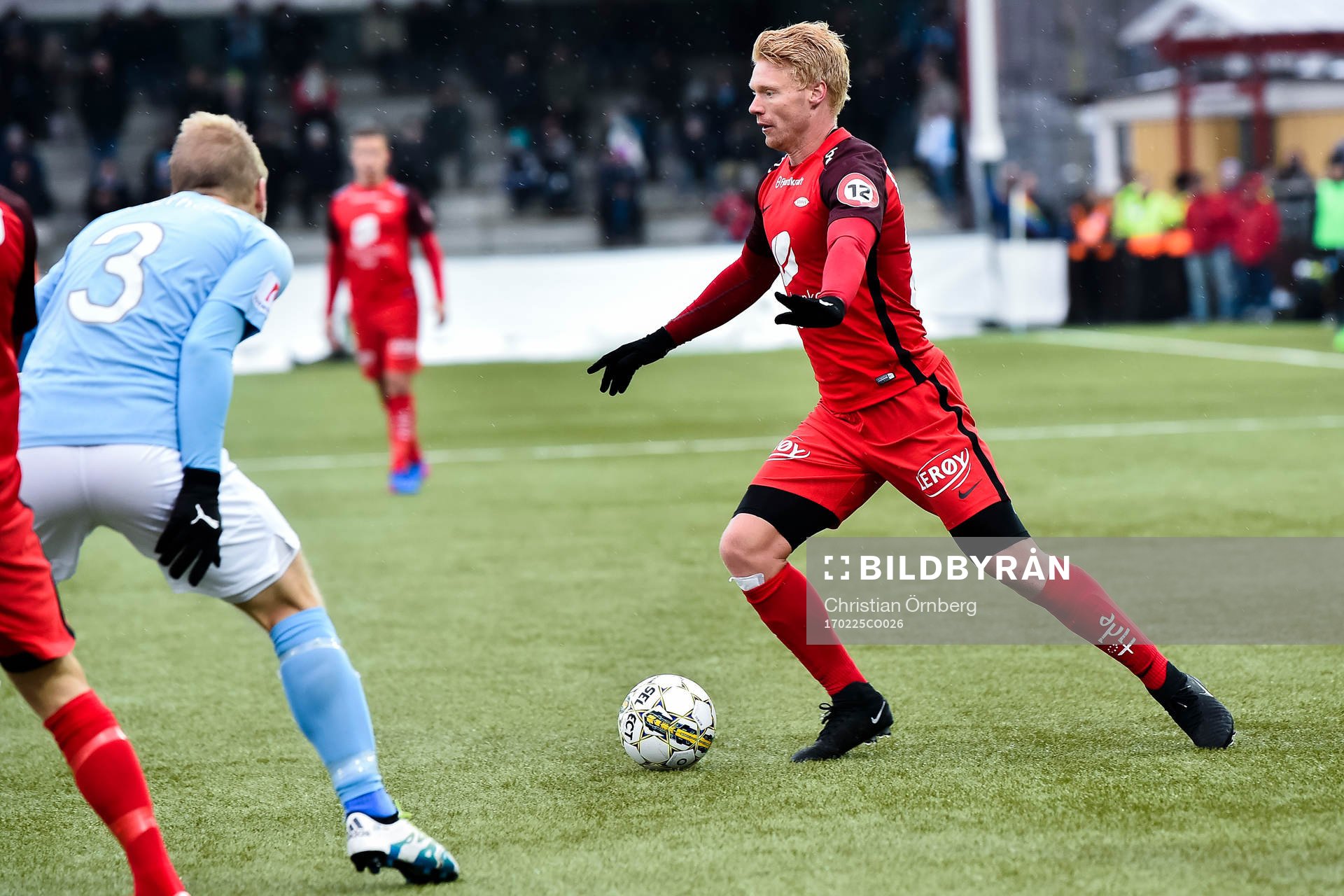 Branns Sivert Heltne Nilsen och Malmö FFs Anton Tinnerholm