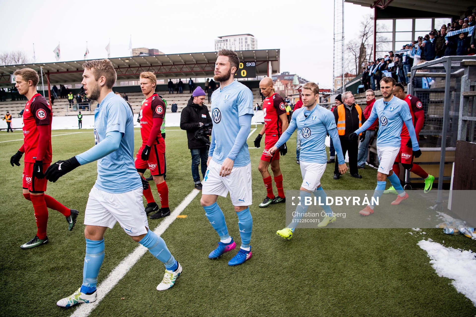 Malmö FFs Anton Tinnerholm, Lasse Nielsen, Oscar Lewicki