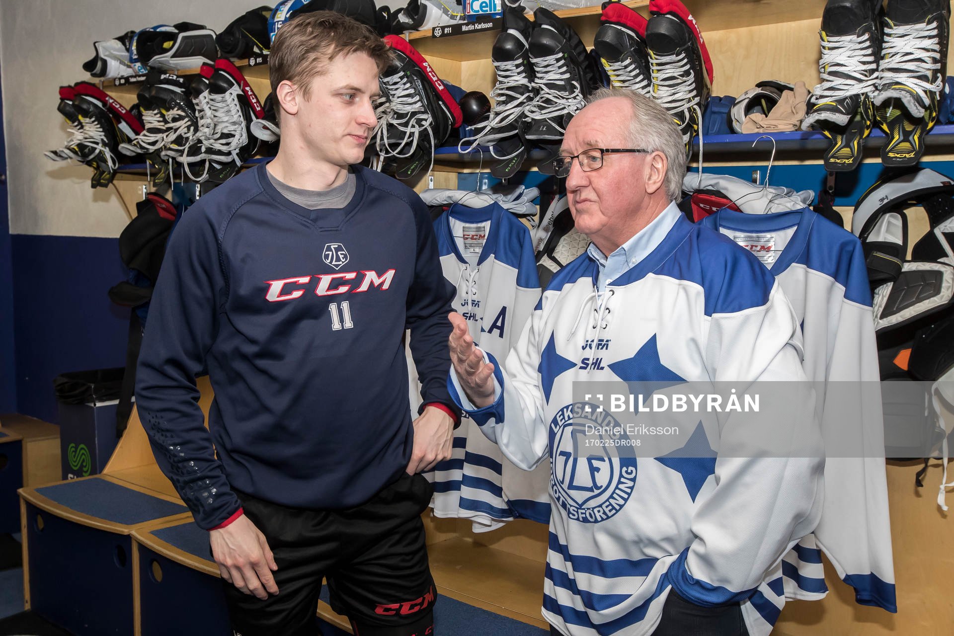 Leksands Martin Karlsson och Dan Söderström innan