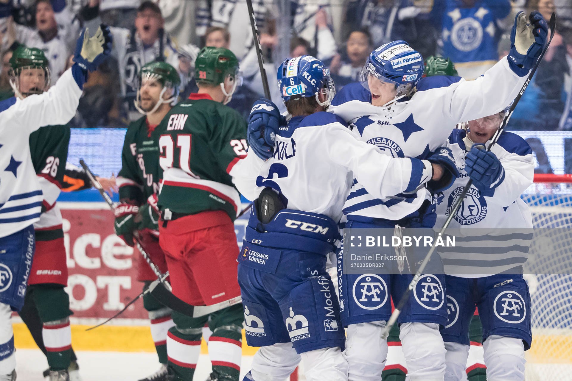 Leksands Isak Skedung jublar